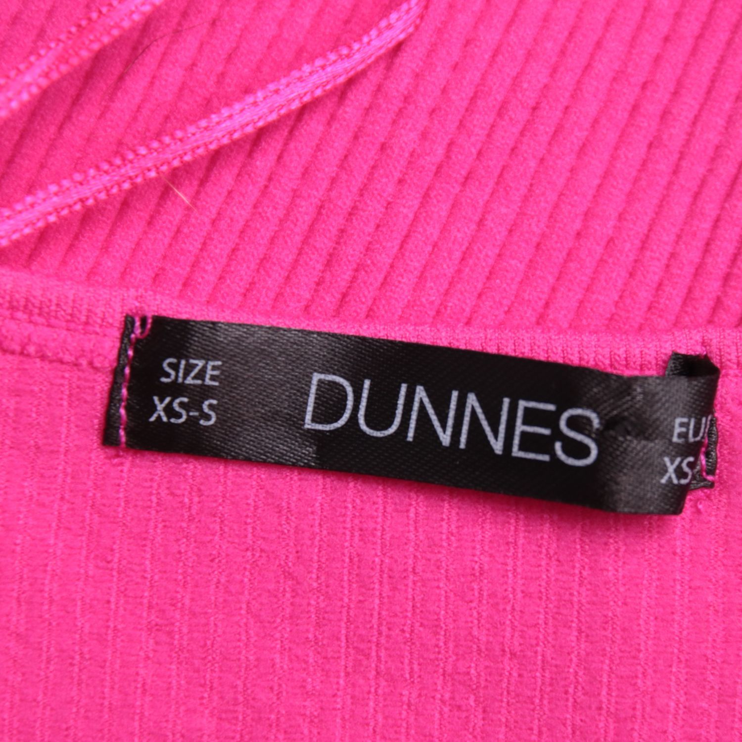 Розовый лонгслив Dunnes Stores в рубчик, размер 40 (XS)