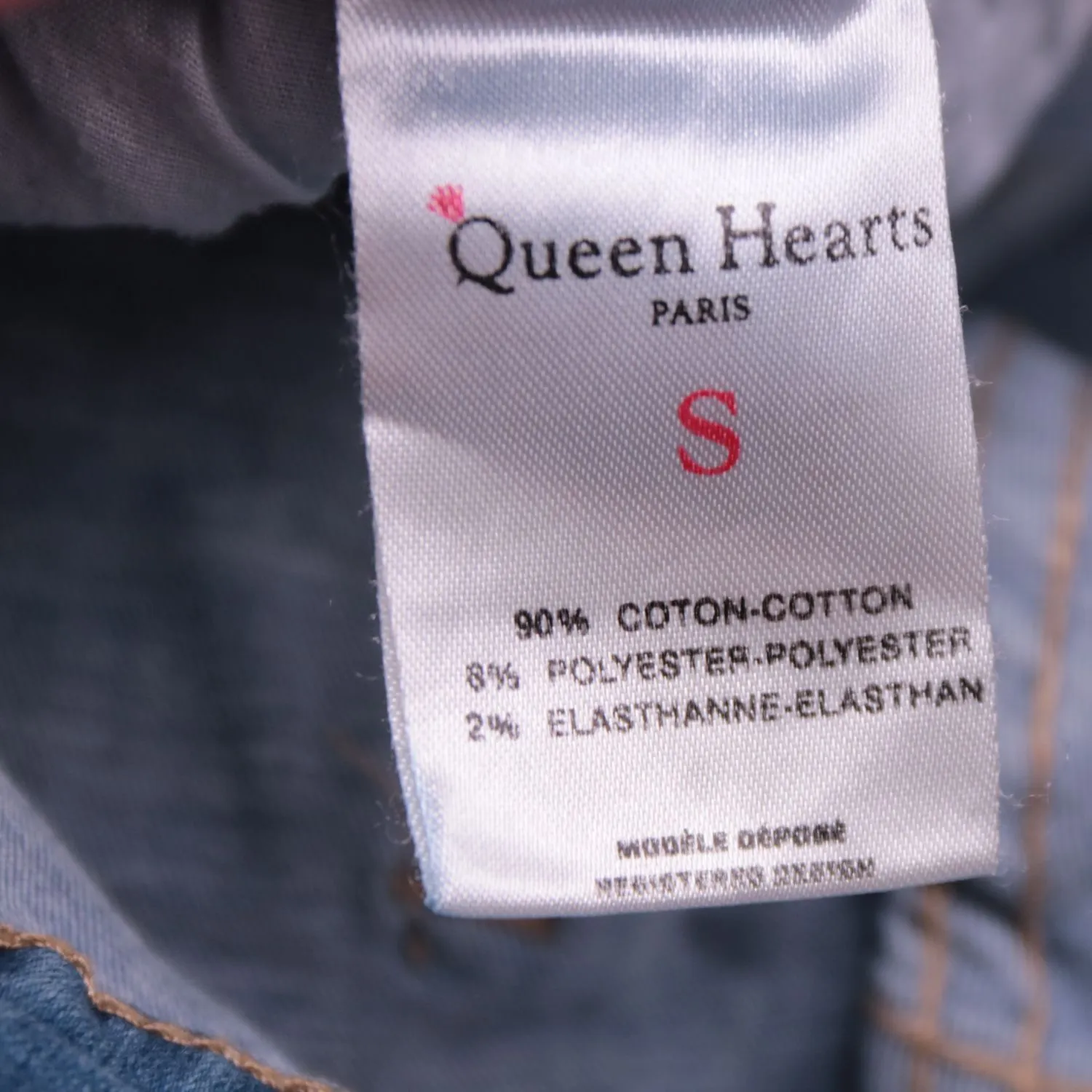 Голубые джинсы Queen Hearts узкого кроя, размер 42 (S)