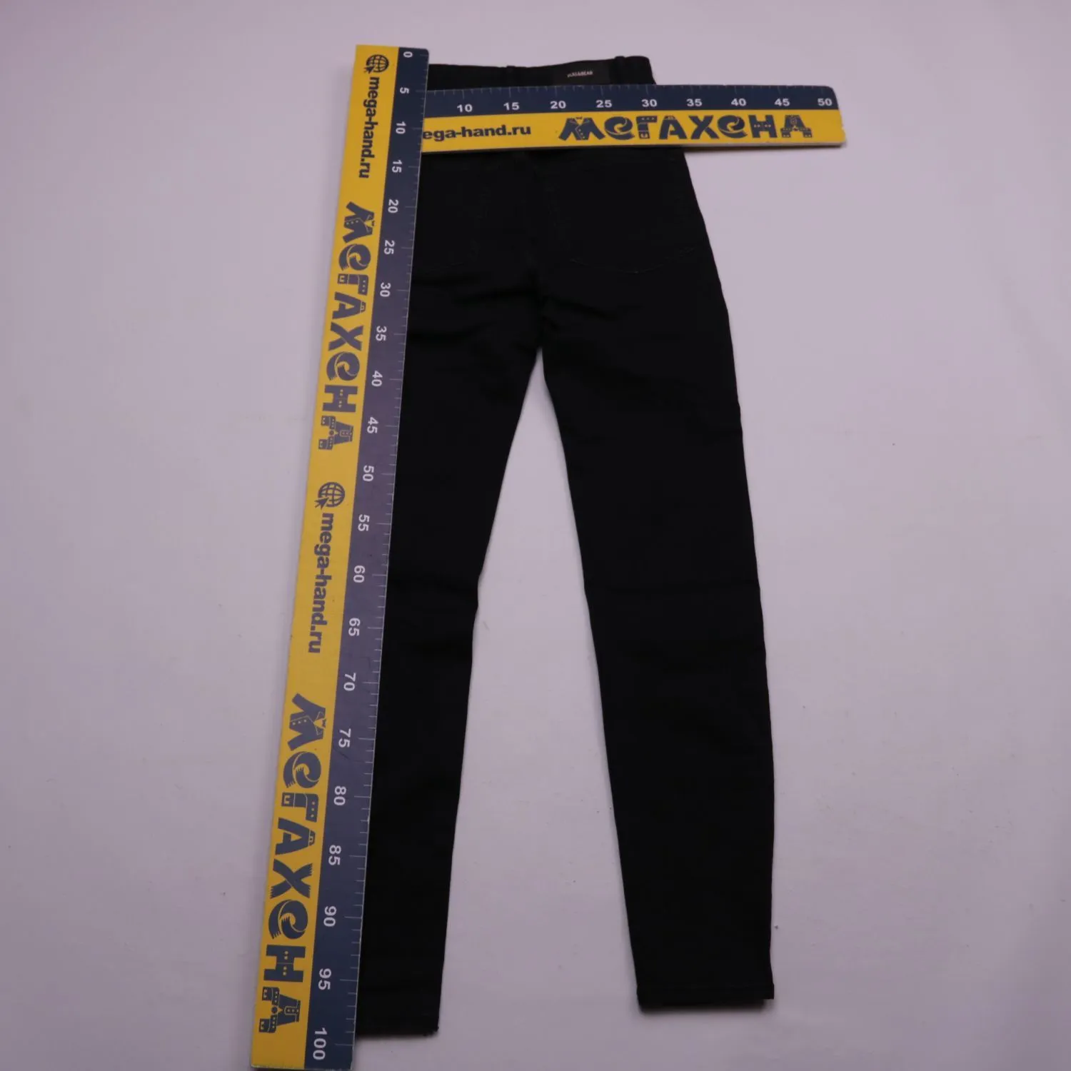 Чёрные узкие джинсы PULL&BEAR из денима, размер 40 (XS)