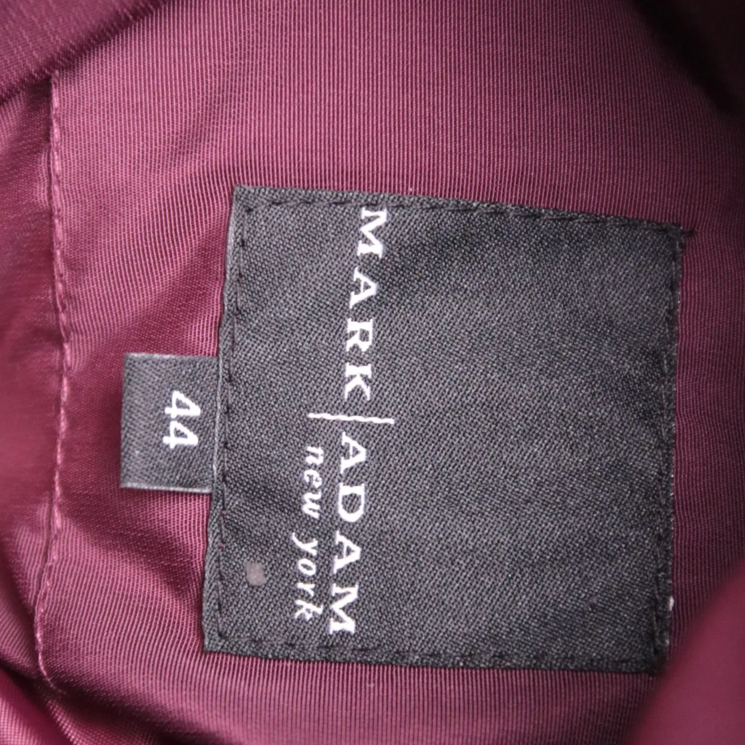 Бордовая зимняя куртка Mark Adam с высоким воротником, размер 44 (S/M)