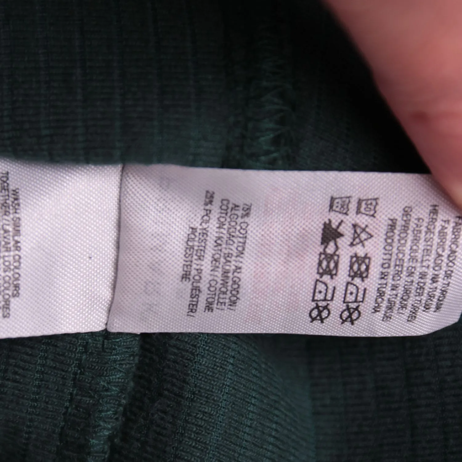 Тёмно-зелёный сарафан Primark из вельвета на молнии, размер 40 (XS)