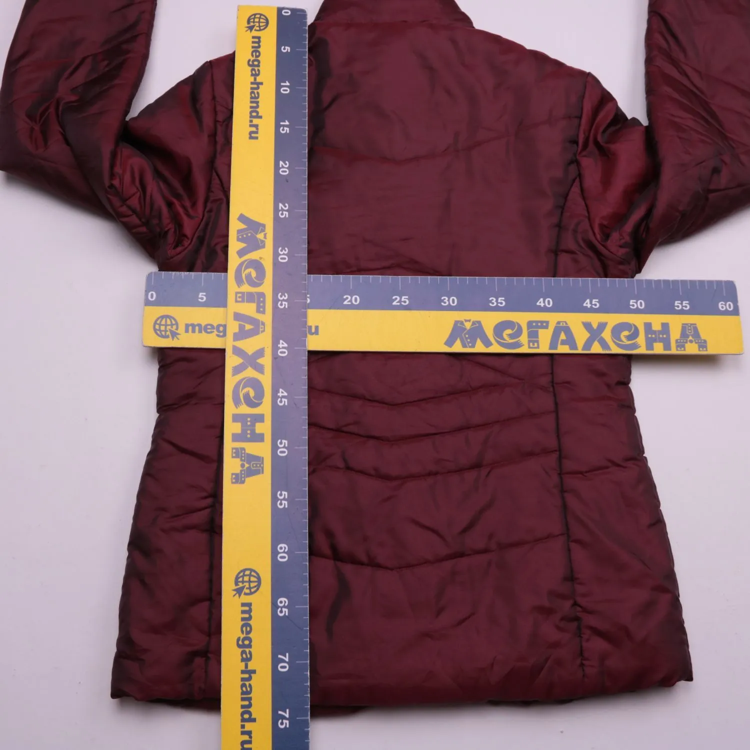 Бордовая куртка Biaggini с высоким воротником, размер 50 (L/XL)