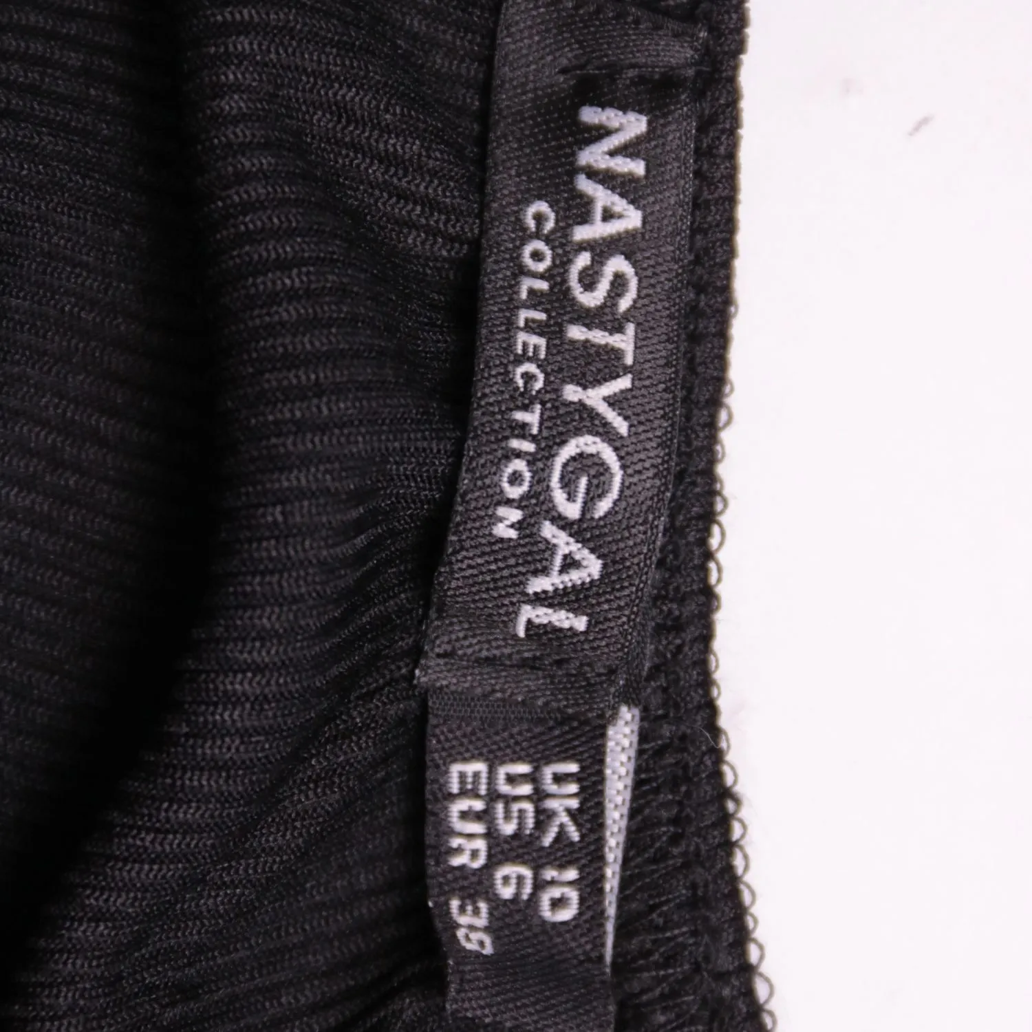 Чёрный топ Nasty Gal с объёмными рукавами, размер 40 (XS)
