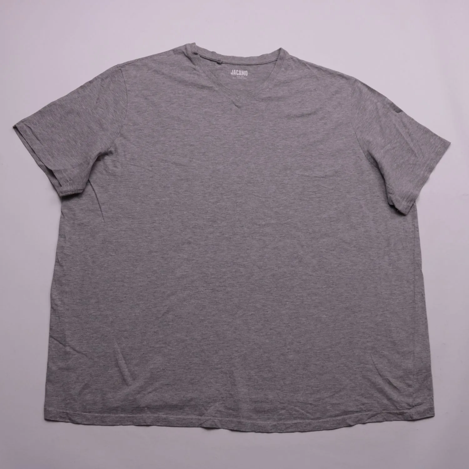 Серая футболка Jacamo с V-образным вырезом, размер 60 (3XL)