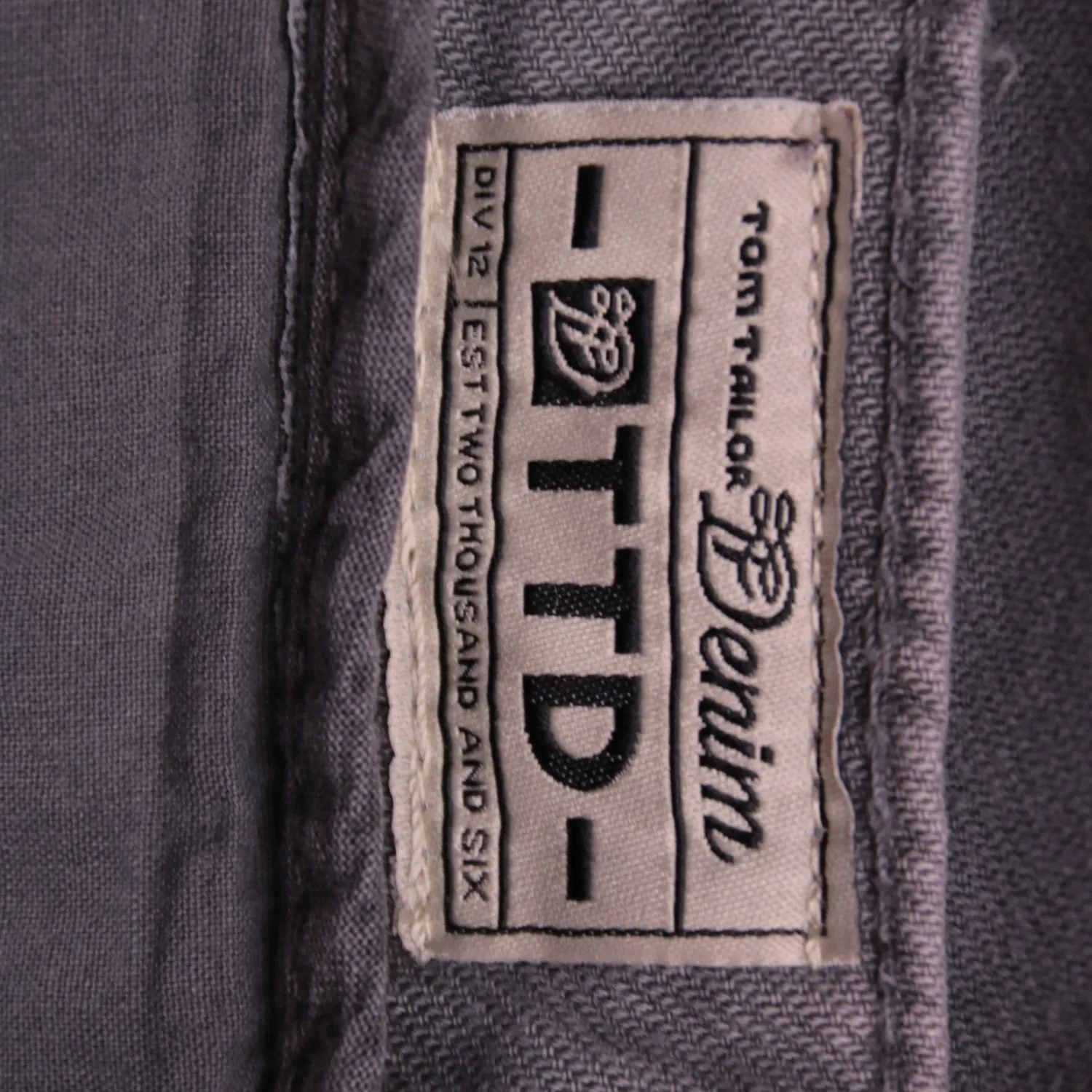 Серые брюки карго Tom Tailor с накладными карманами, размер 54 (XL)