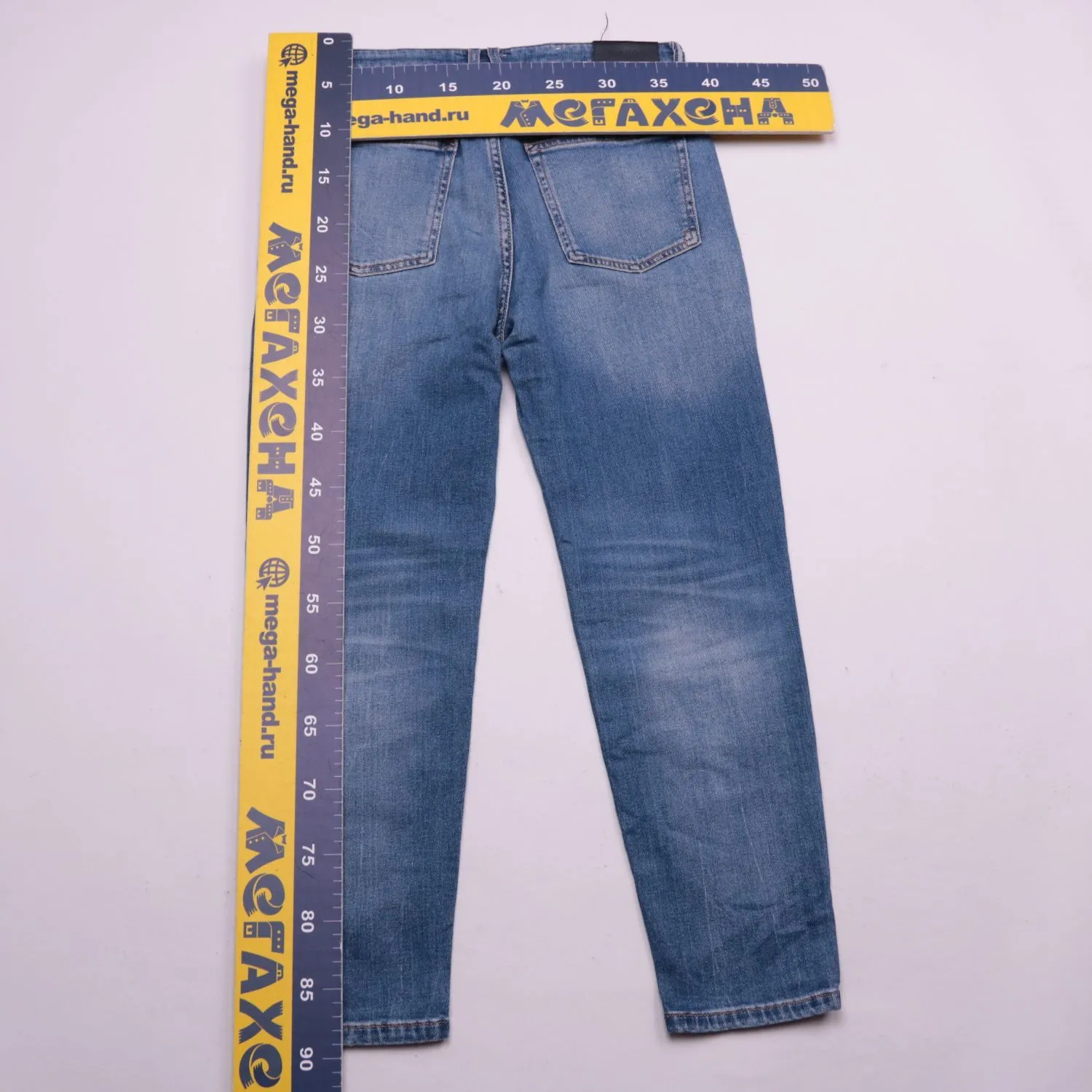 Синие джинсы Marc O’Polo DENIM с потёртостями, размер 46 (S)