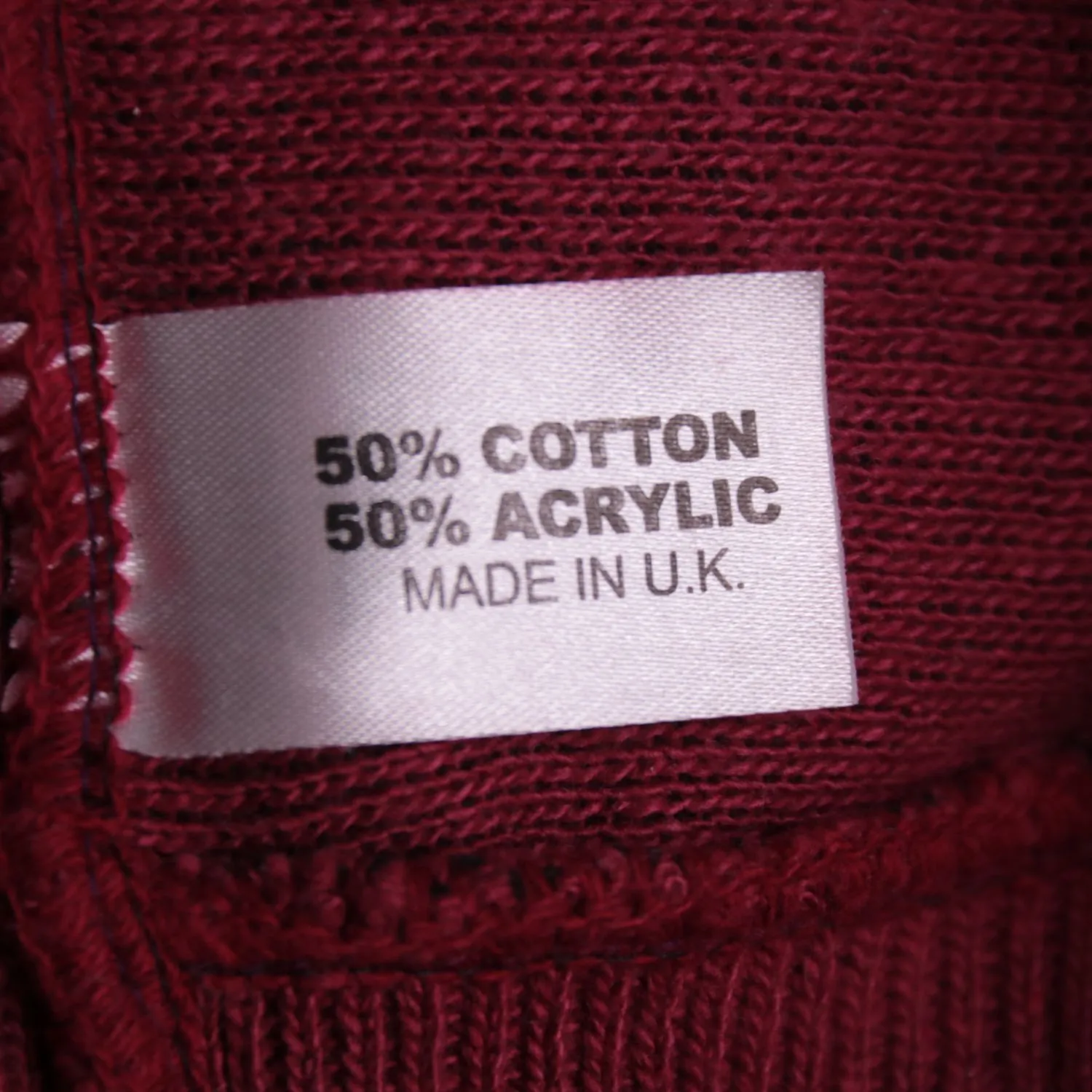 Бордовый джемпер Carabou Menswear с V-образным вырезом, размер 54 (XL)