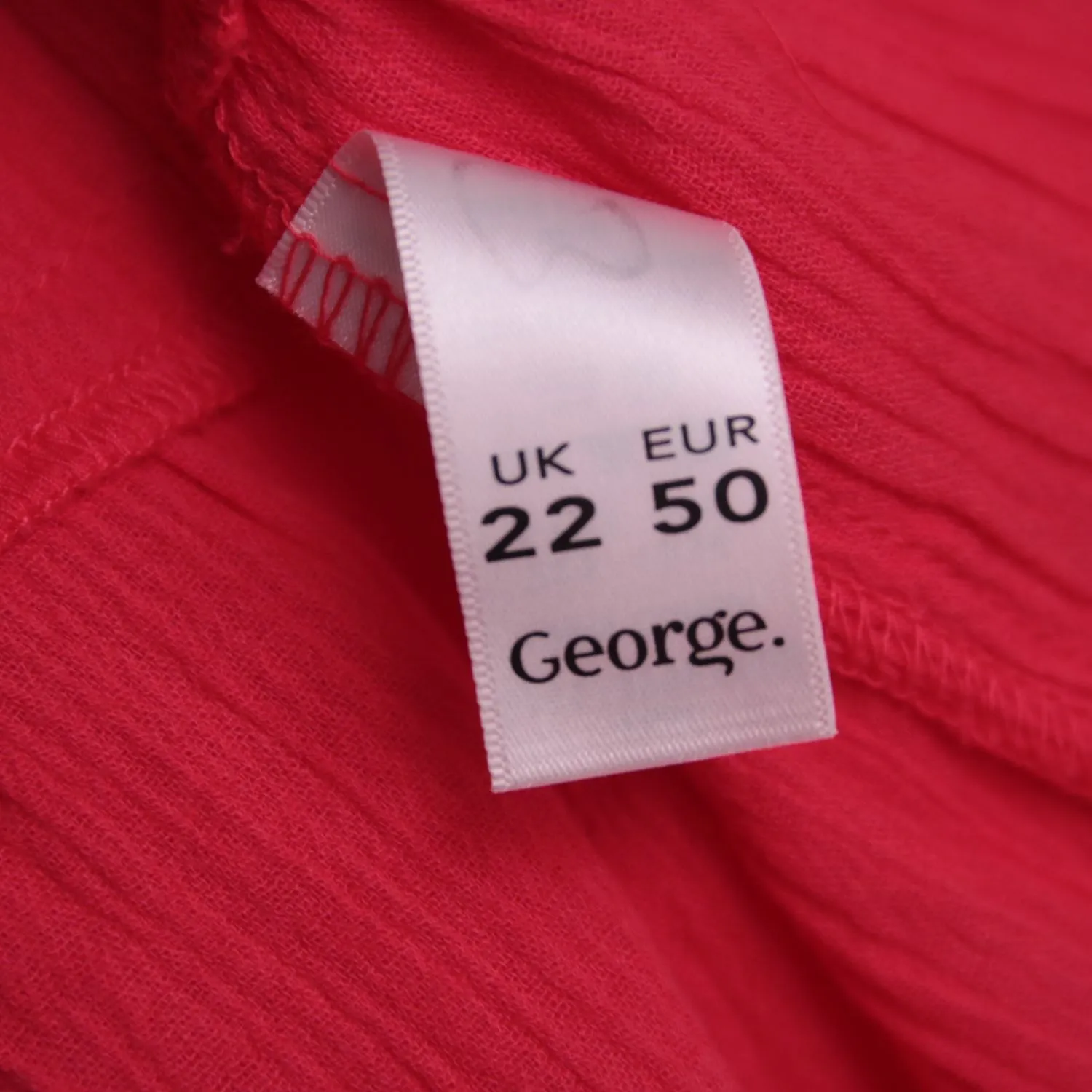Красный сарафан George с ярусной юбкой, размер 56 (3XL)
