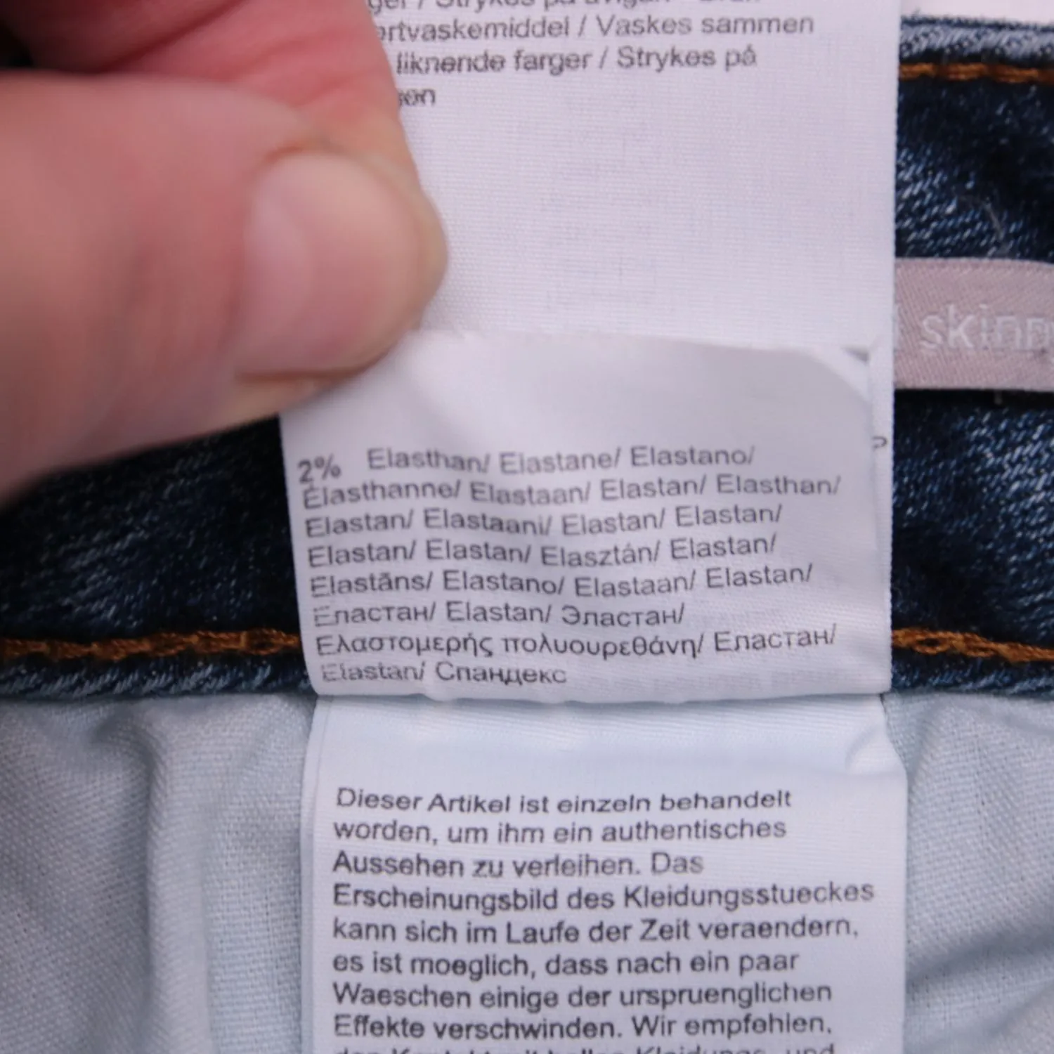 Женские джинсы Comma из синего денима с пайетками, размер 46 (M)