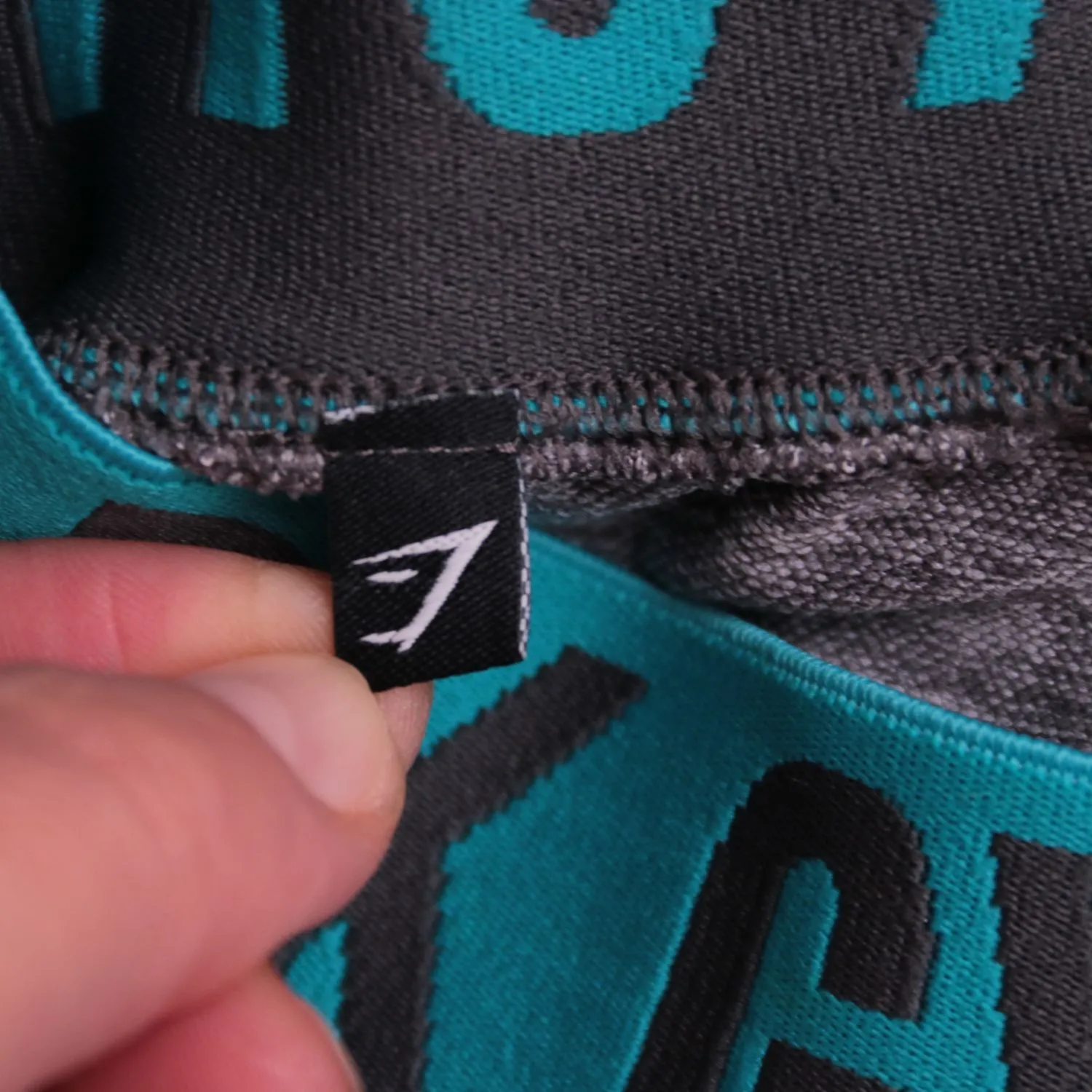 Женские серые легинсы Gymshark с широким поясом, размер 40 (XS)