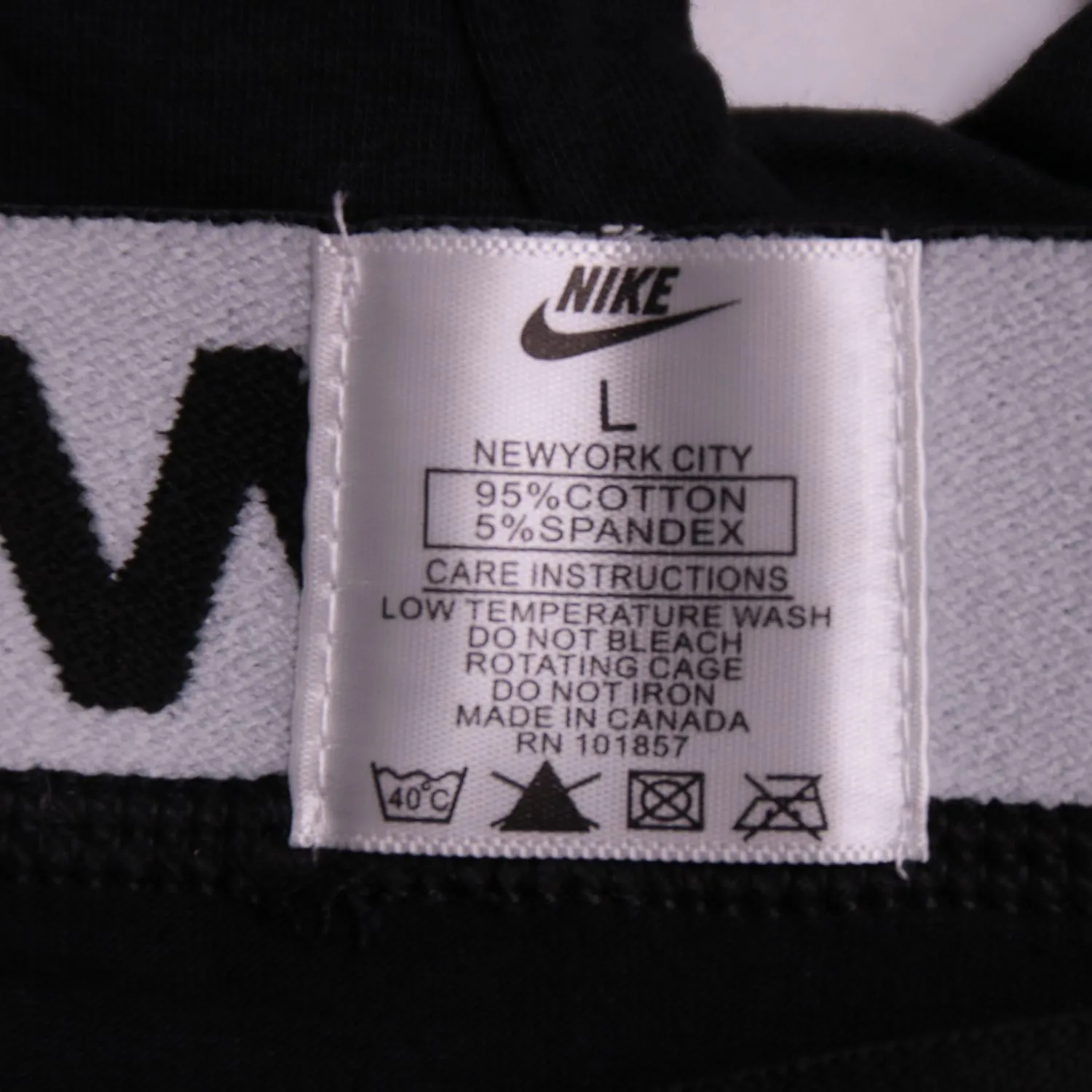 Чёрные трусы-боксеры Nike с широкой резинкой, размер 50 (L)
