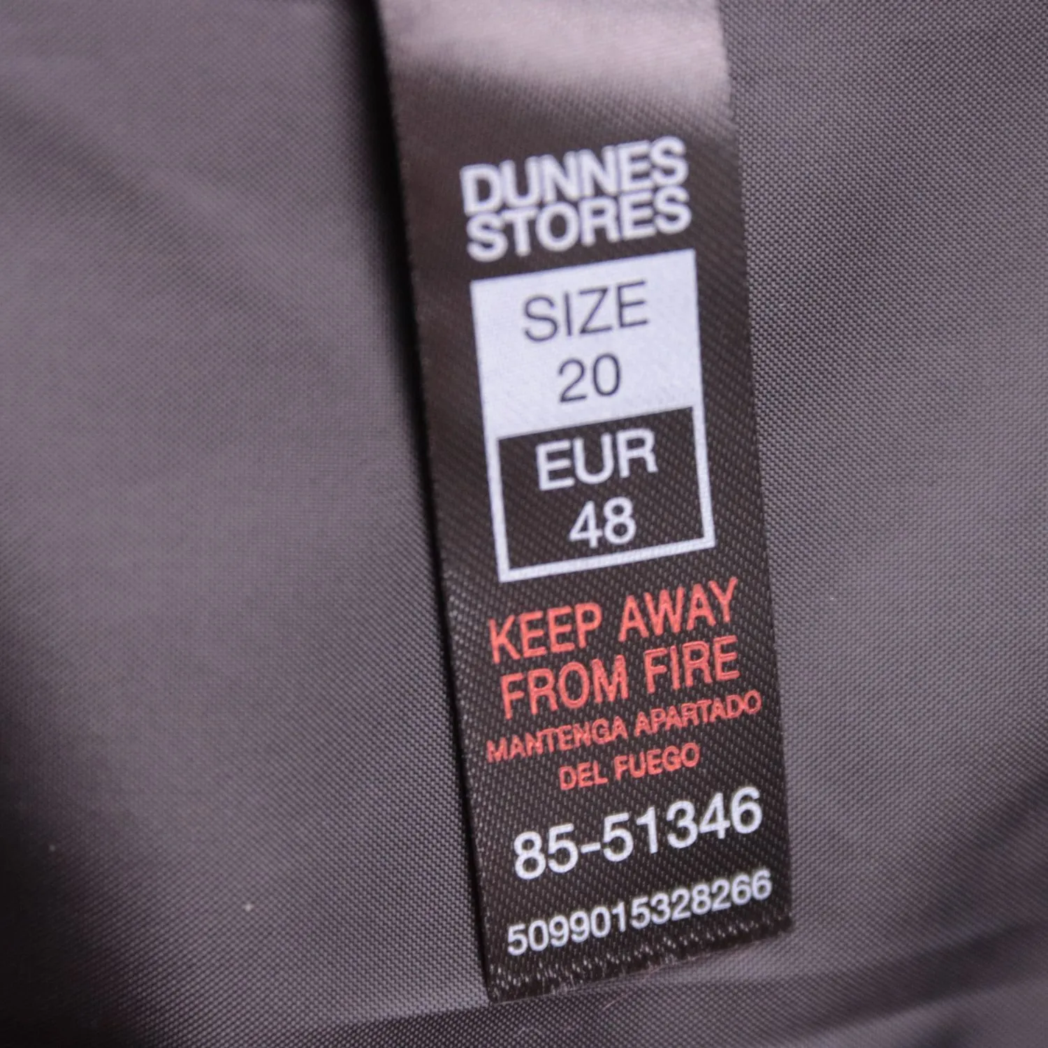 Чёрный пиджак Dunnes Stores с широкими лацканами, размер 54 (XXL)