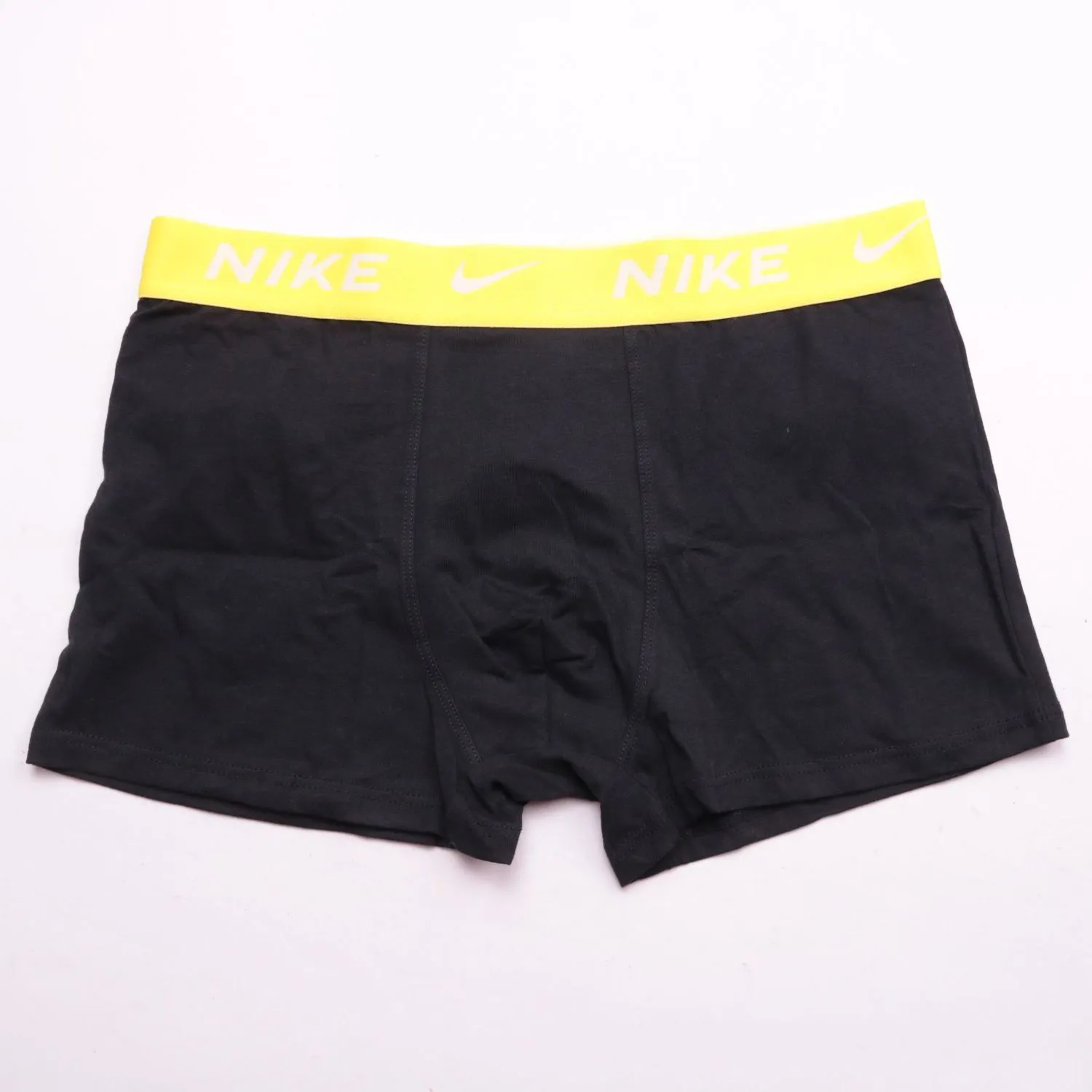 Чёрные трусы-боксеры Nike с жёлтым поясом, размер 60 (3XL)