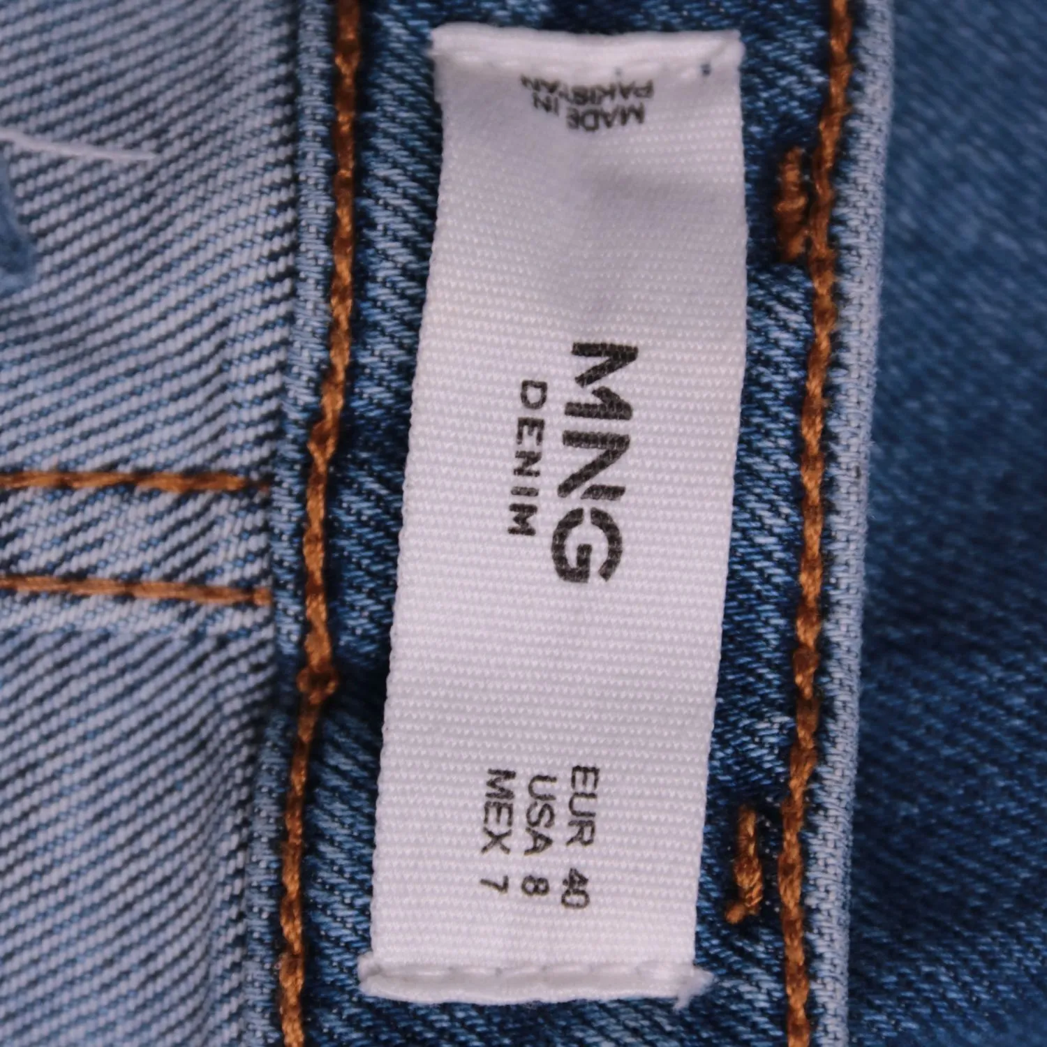 Синие женские джинсы Mango с необработанным краем, размер 46 (M)