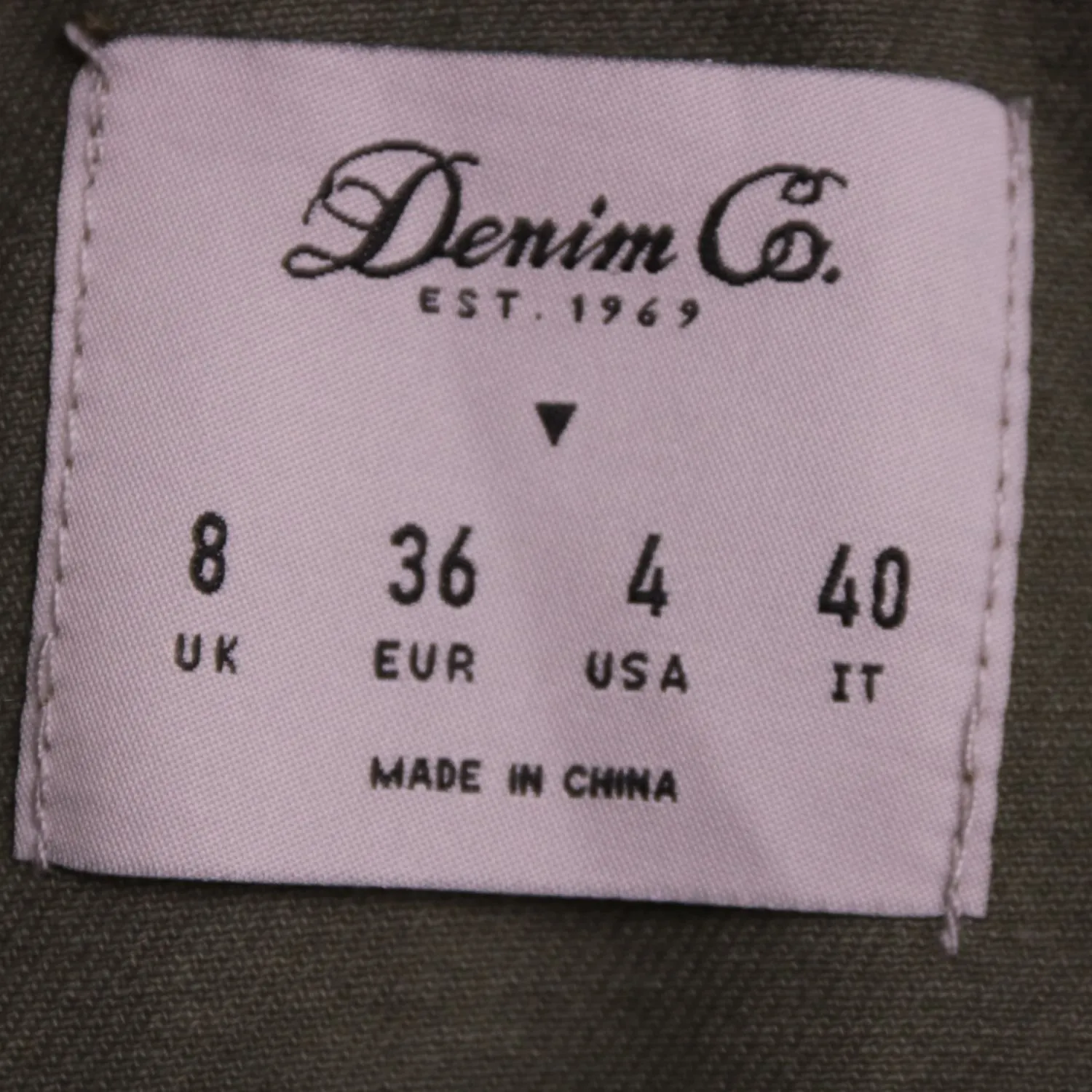 Женский сарафан хаки Denim Co. из денима, размер 42 (S)