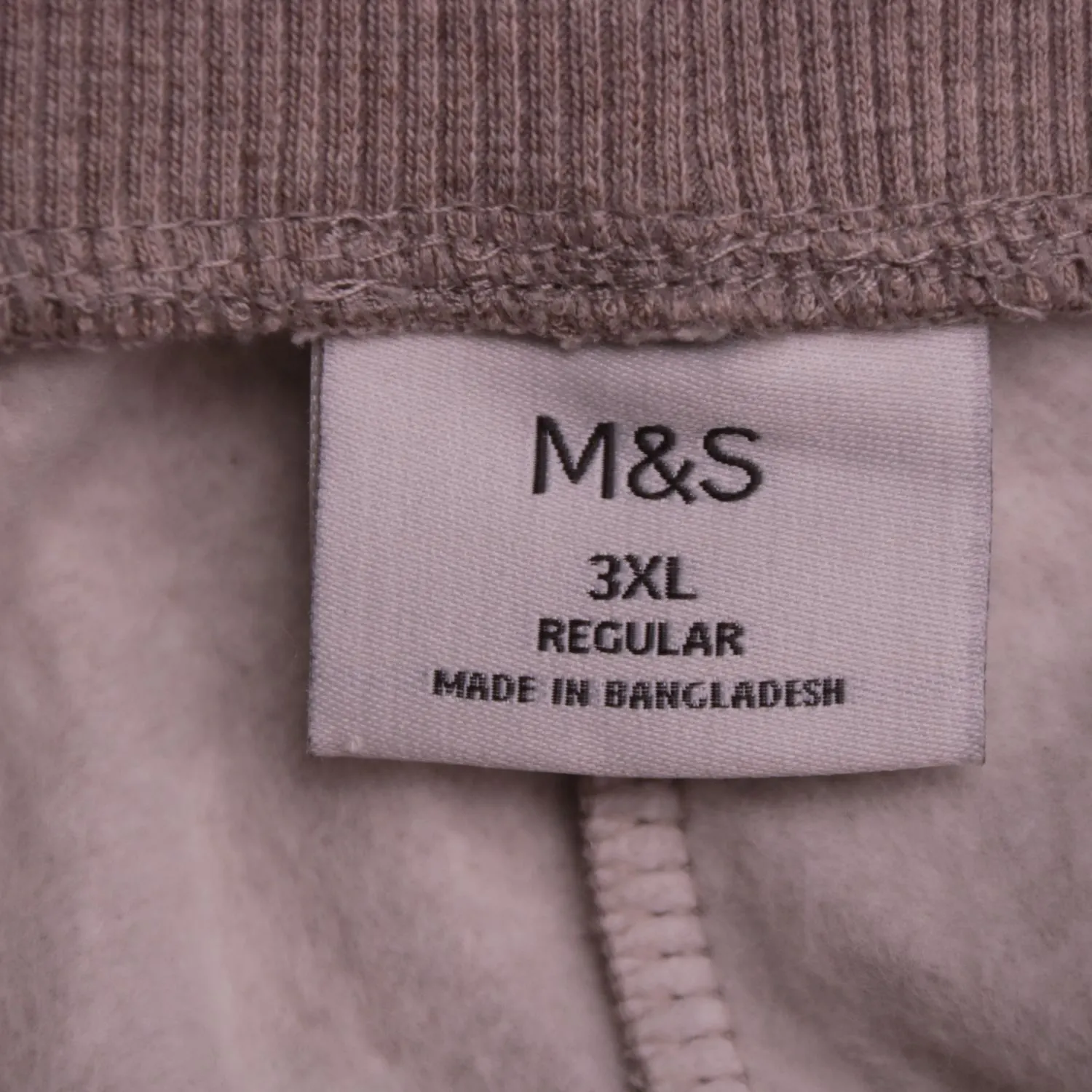Серые спортивные брюки M&S на манжетах, размер 60 (3XL)