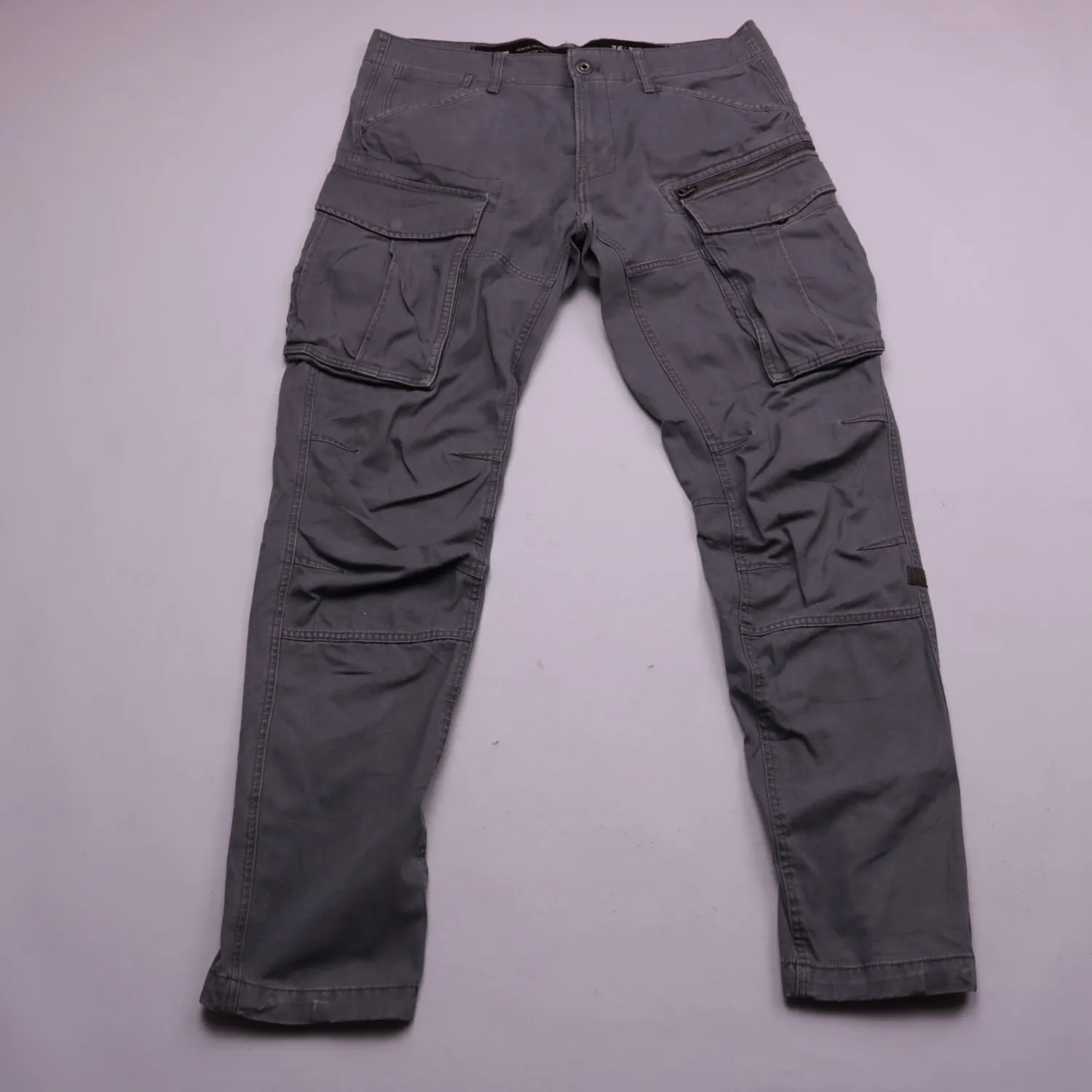 Серые брюки карго G-STAR RAW с накладными карманами, размер 46 (S)