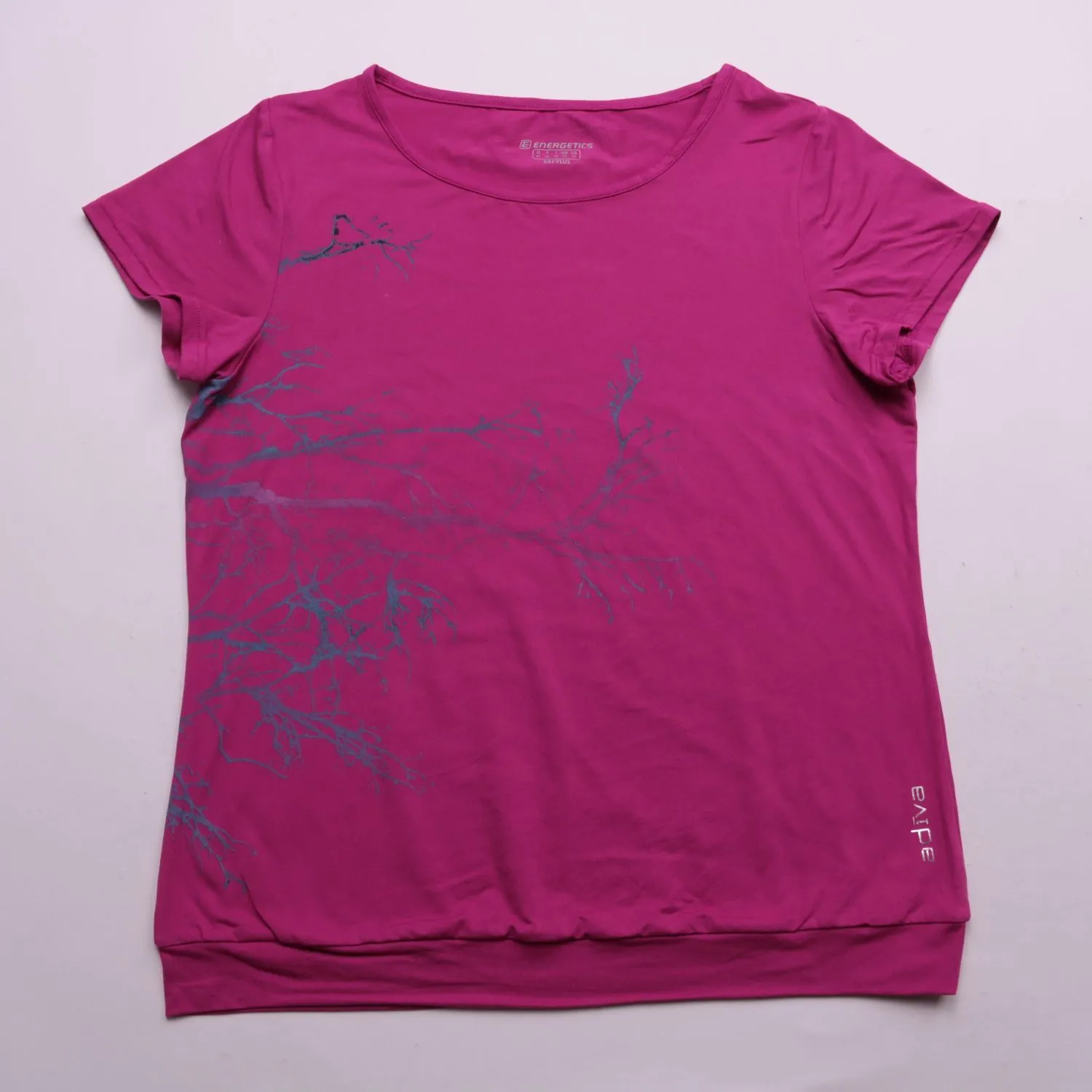 Розовая футболка Energetics с графическим рисунком, размер 52 (XL)