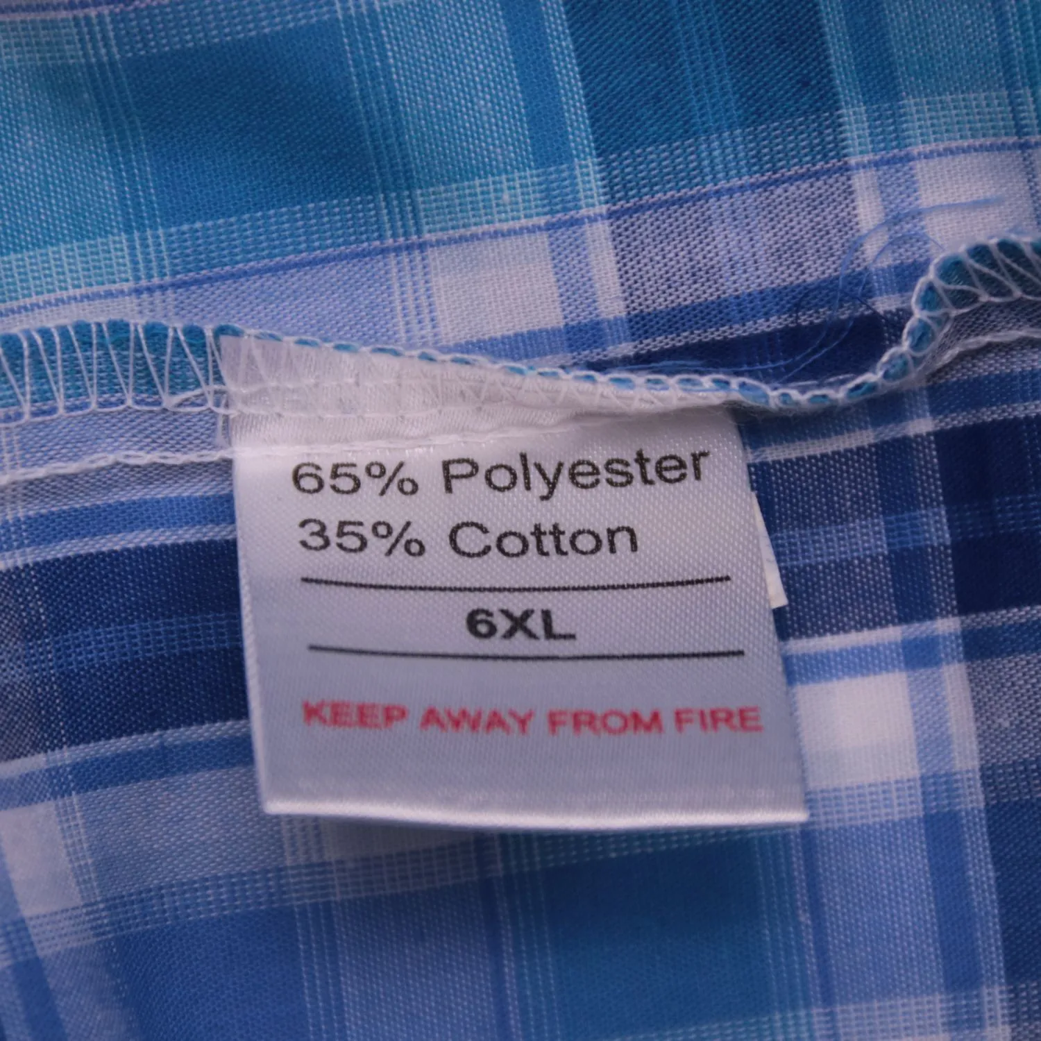 Синяя рубашка Metaphor Vintage в клетку, размер 66 (6XL)