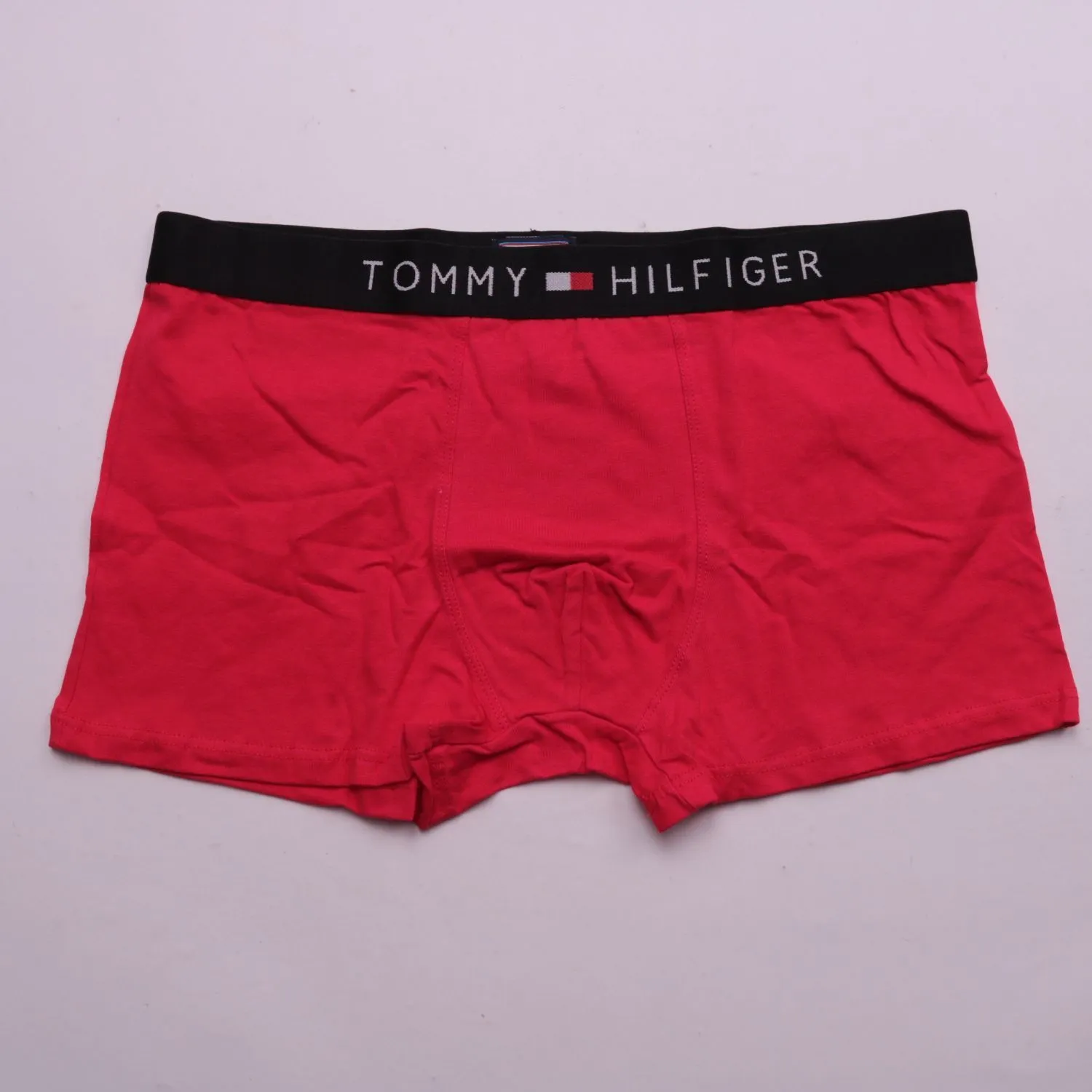 Красные трусы-боксеры Tommy Hilfiger с широким поясом, размер 56 (XXL)