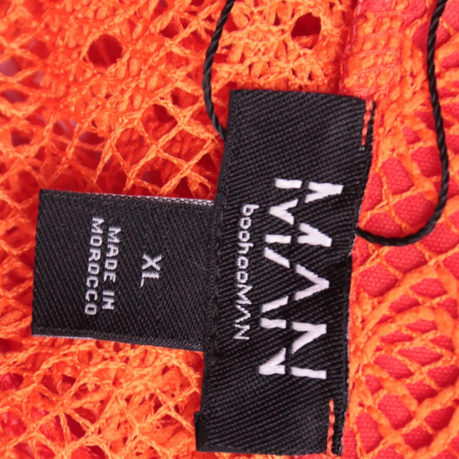 Оранжевая рубашка MAN из ажурного полотна, размер 54 (XL)
