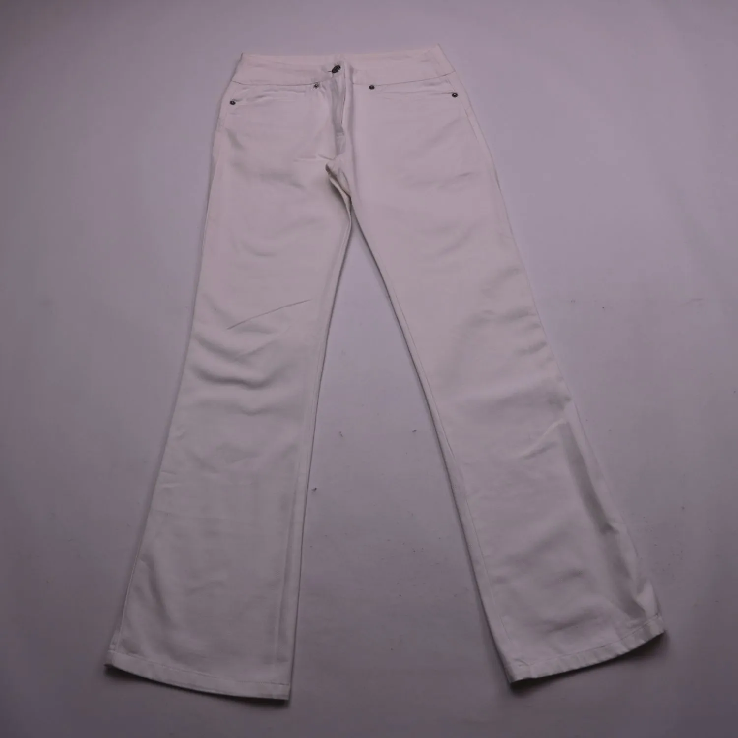 Белые джинсы клёш 7days из хлопкового денима, размер 40 (XS)