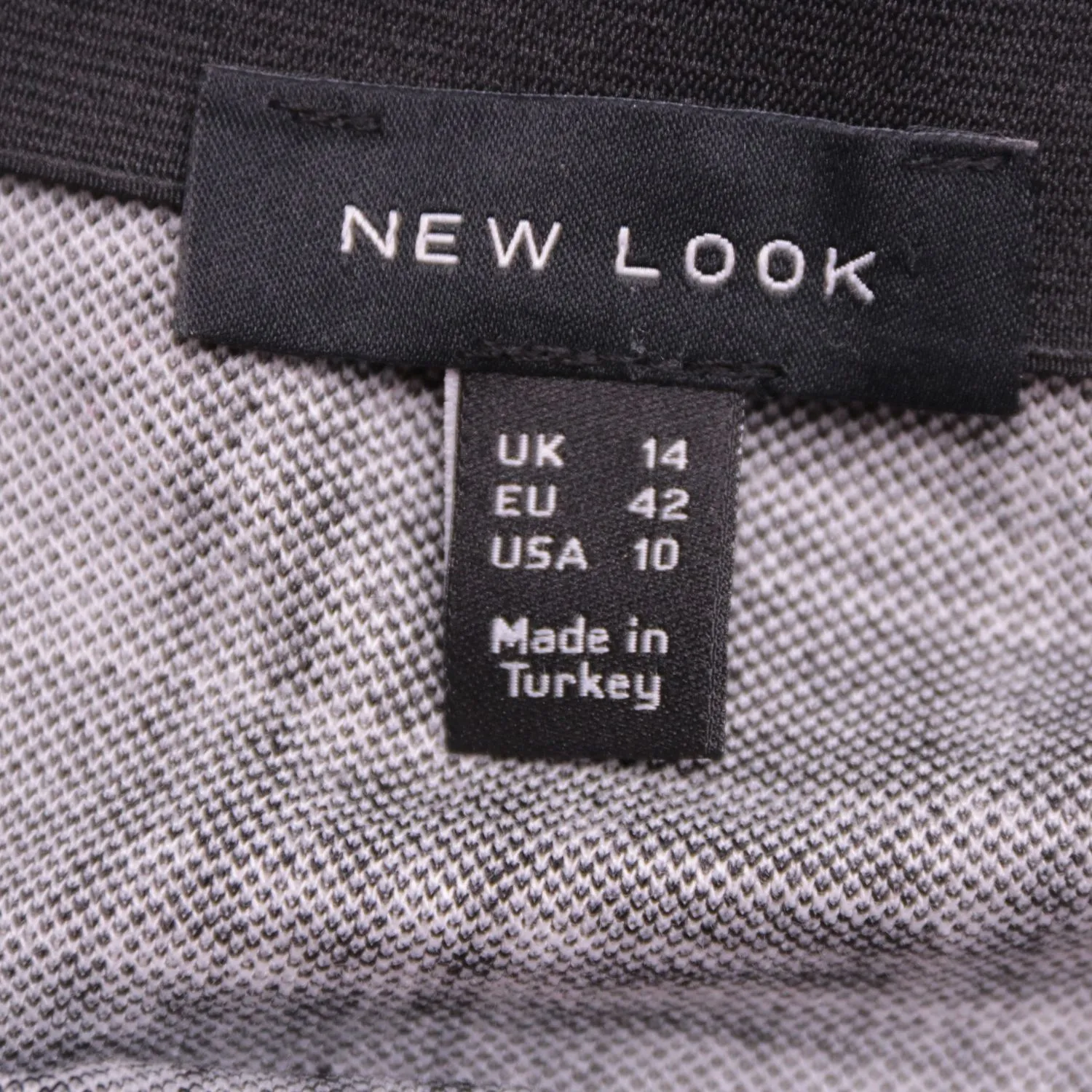 Чёрно-белая юбка New Look в клетку, размер 48 (L)