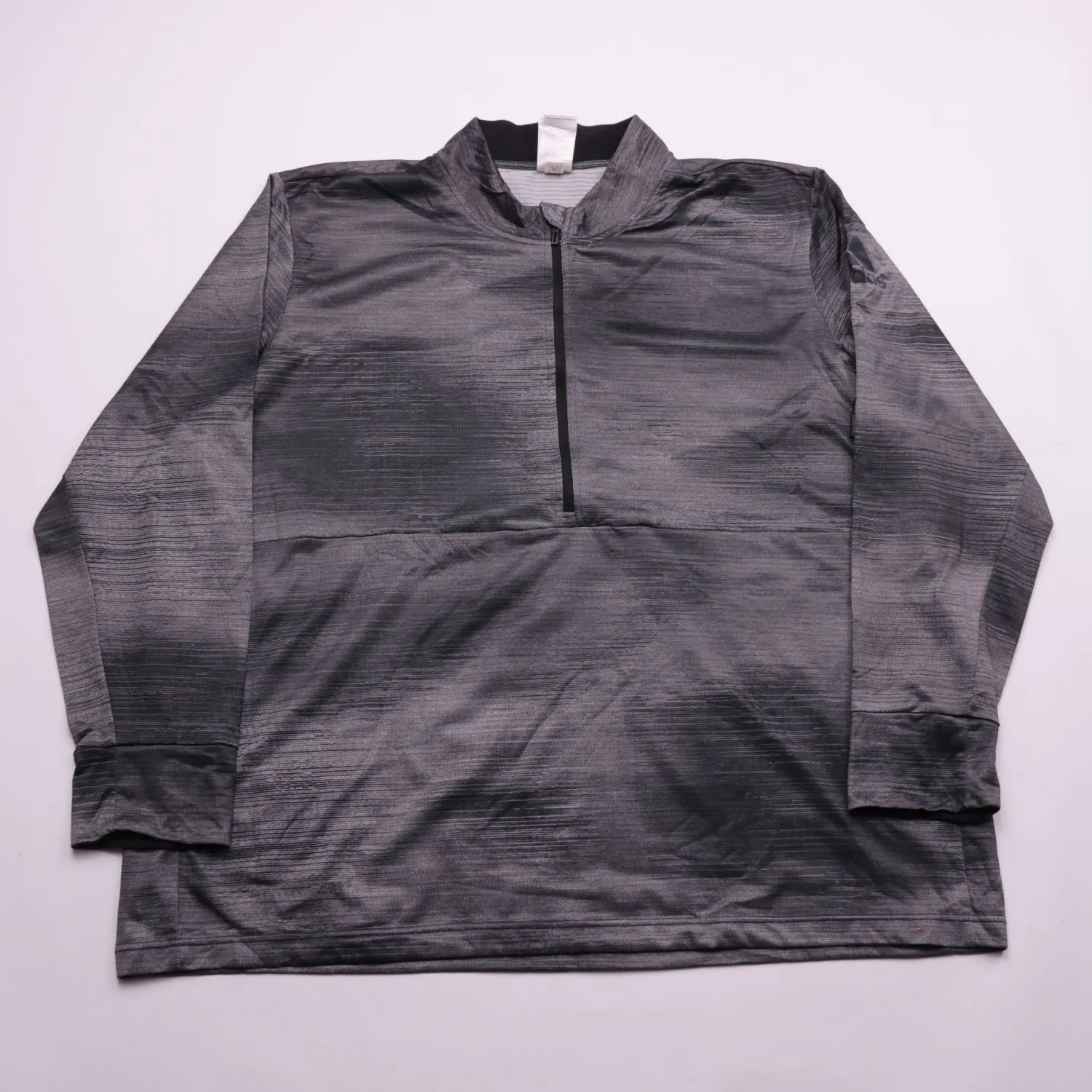 Серая толстовка adidas с воротником-стойкой, размер 60 (3XL)