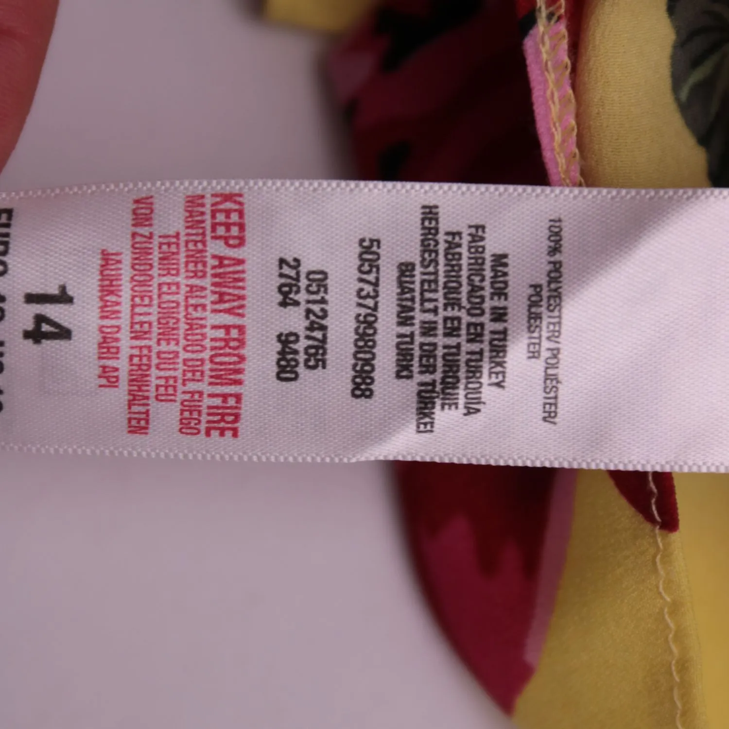Жёлтый топ Dorothy Perkins с цветочным принтом, размер 48 (L)