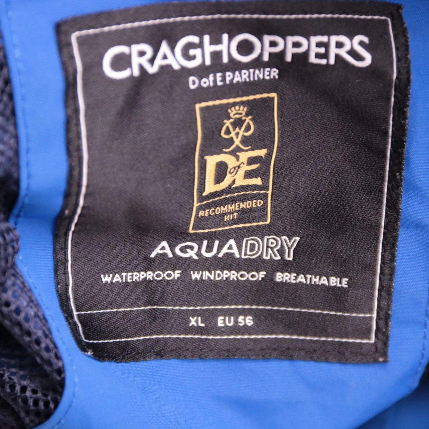 Синяя ветровка Craghoppers с капюшоном, размер 54 (XL)