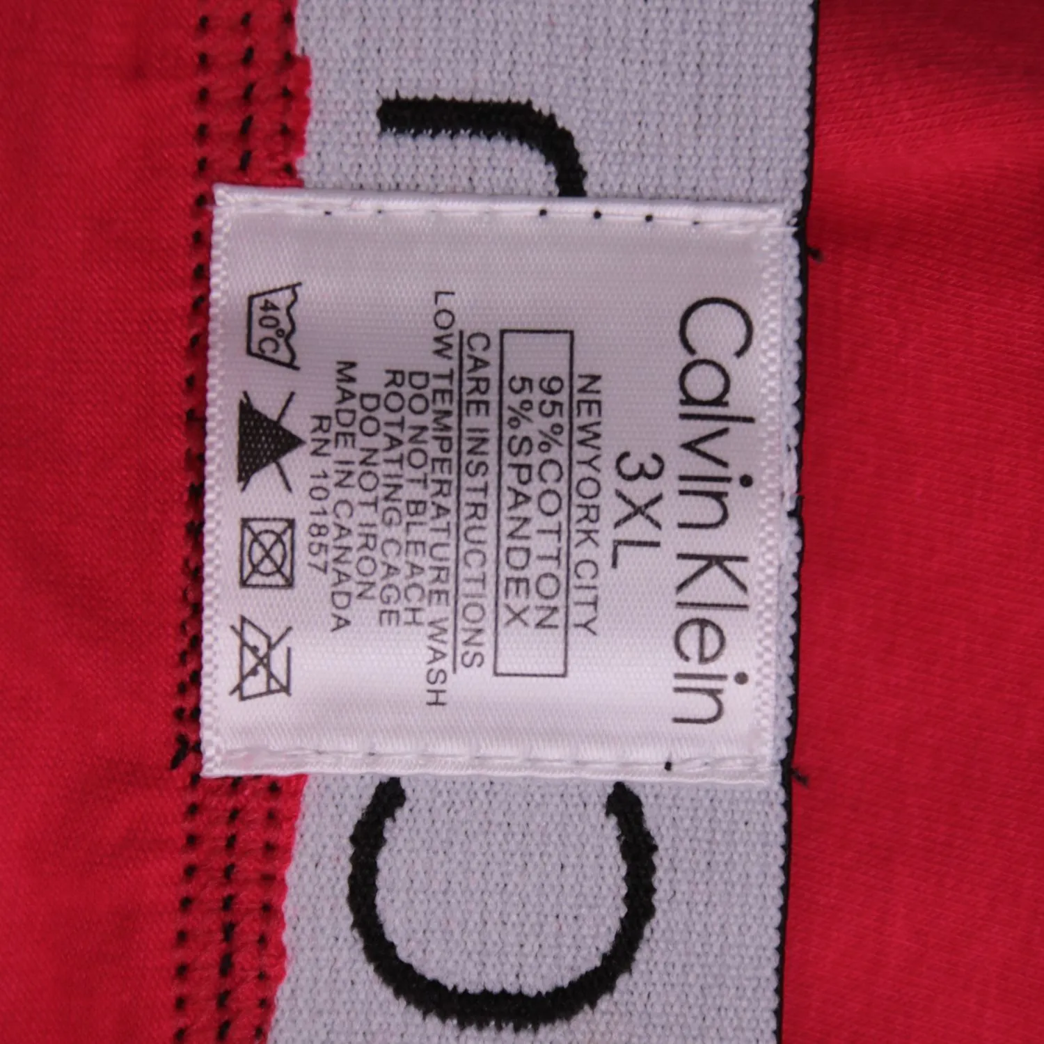 Красные трусы-боксеры Calvin Klein с эластичным поясом, размер 60 (3XL)