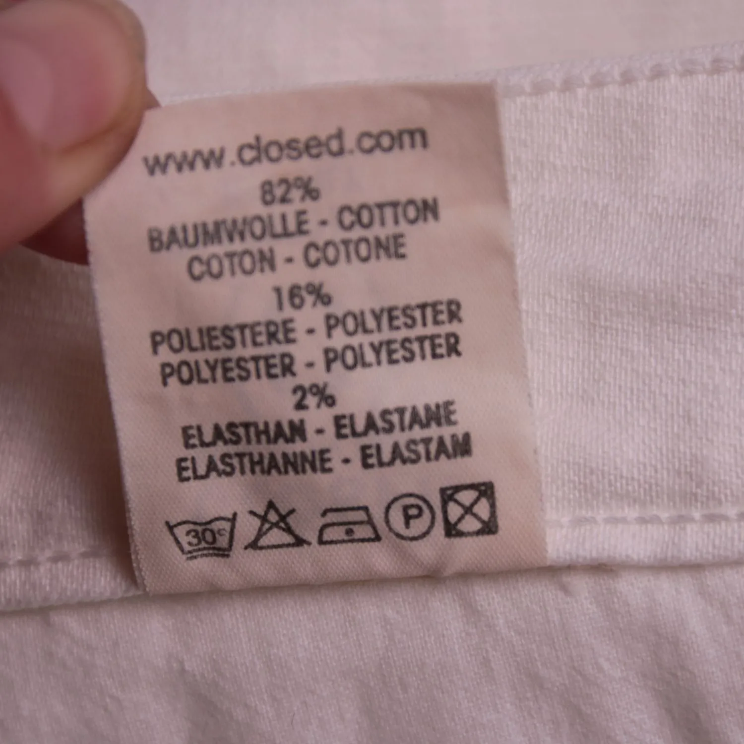 Белые прямые джинсы CLOSED из плотного денима, размер 50 (L/XL)