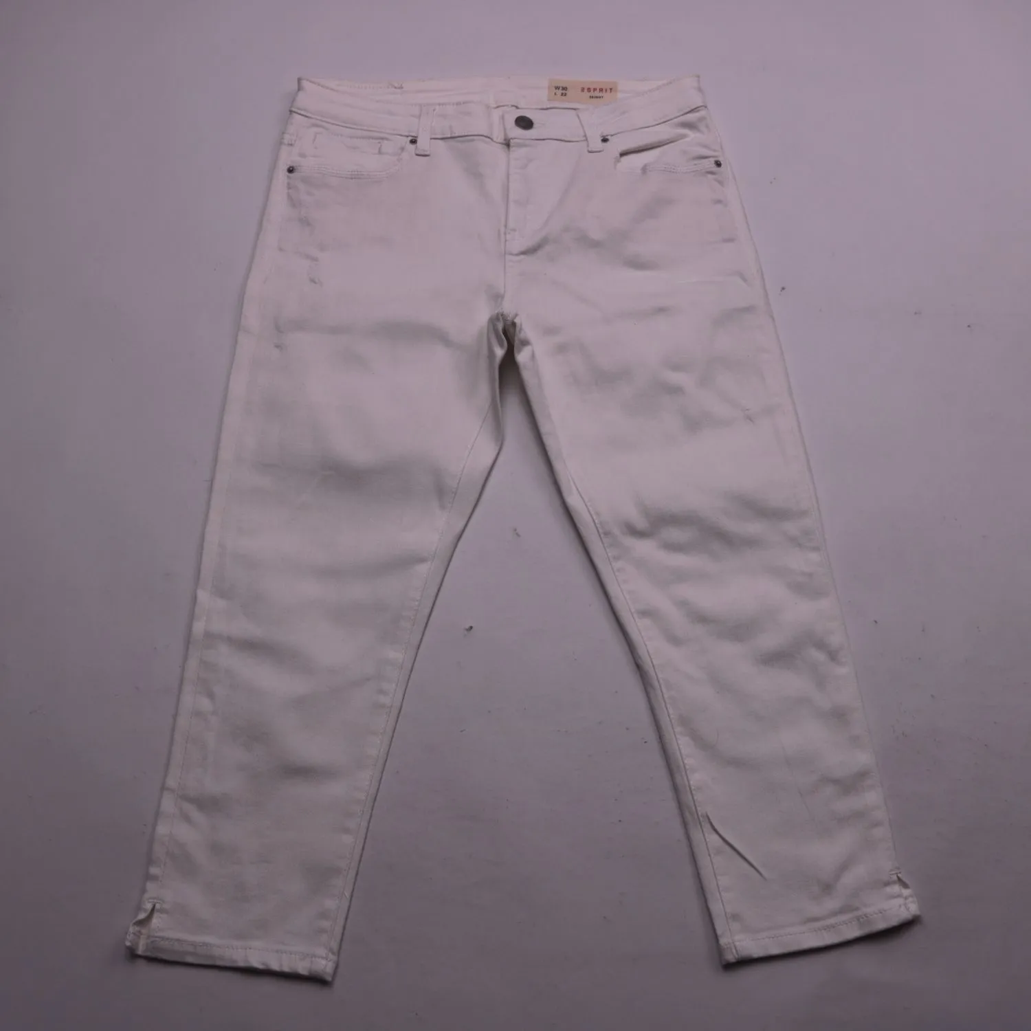 Белые джинсы скинни ESPRIT из плотного денима, размер 46 (M)