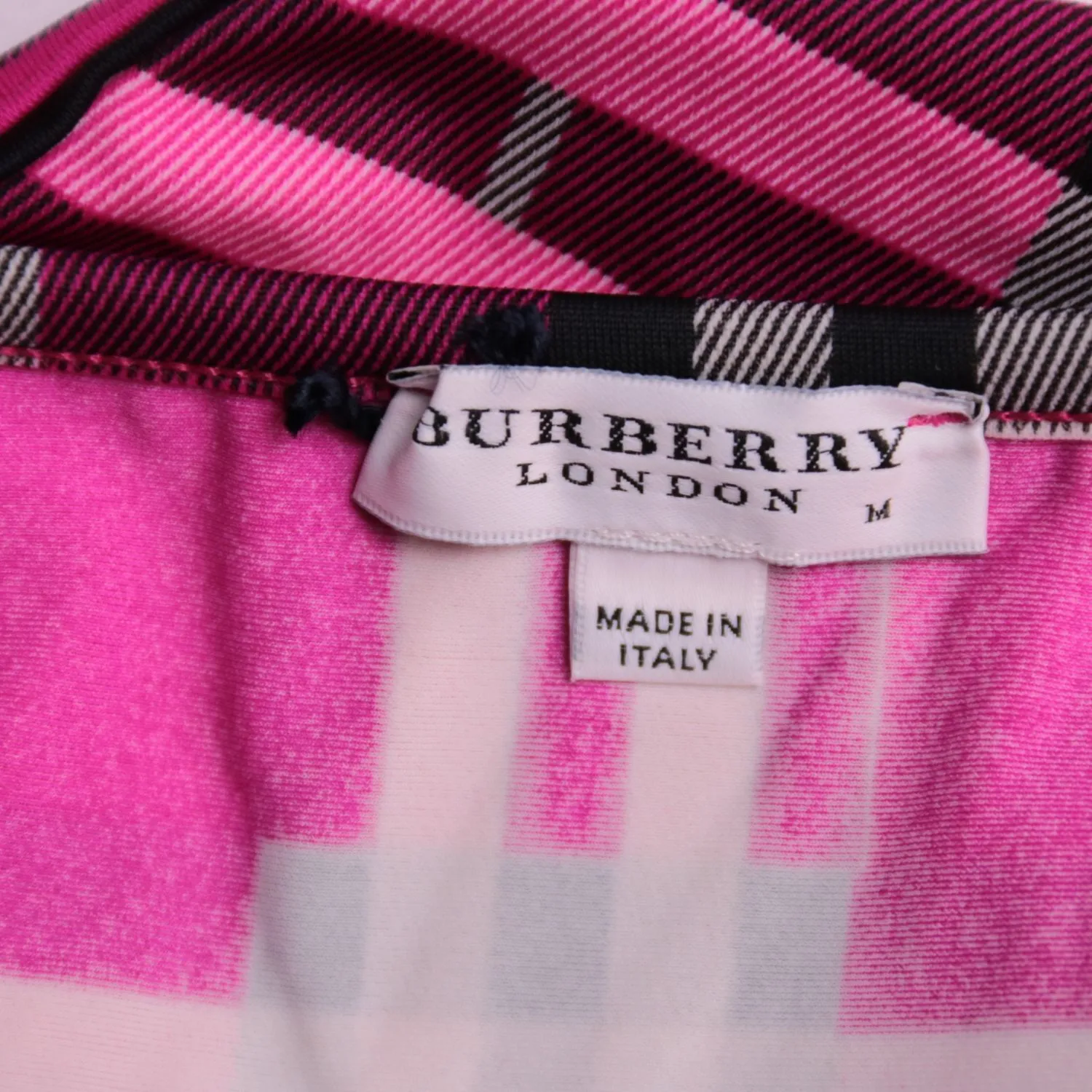 Розовые плавки Burberry в клетку, размер 46 (M)