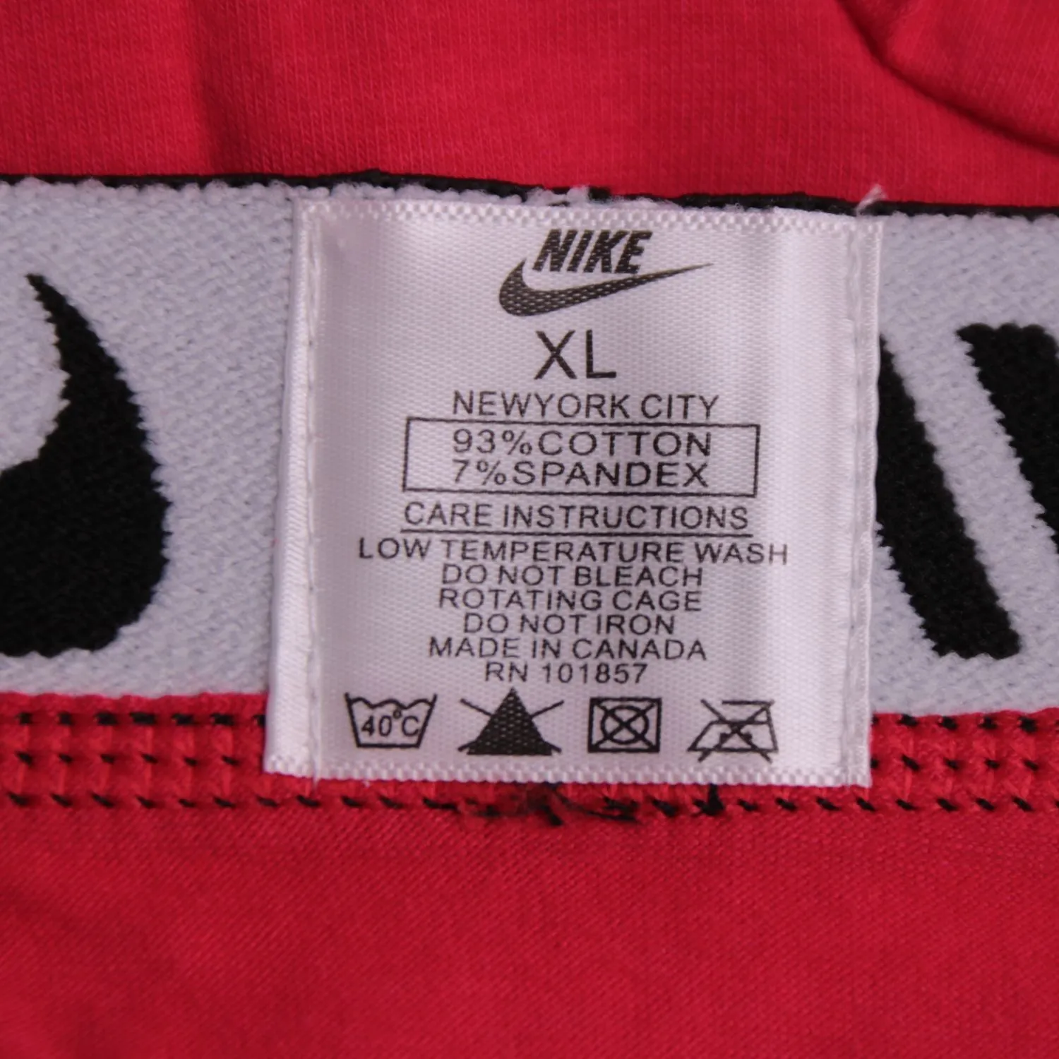 Красные трусы-боксеры Nike с контрастным поясом, размер 54 (XL)