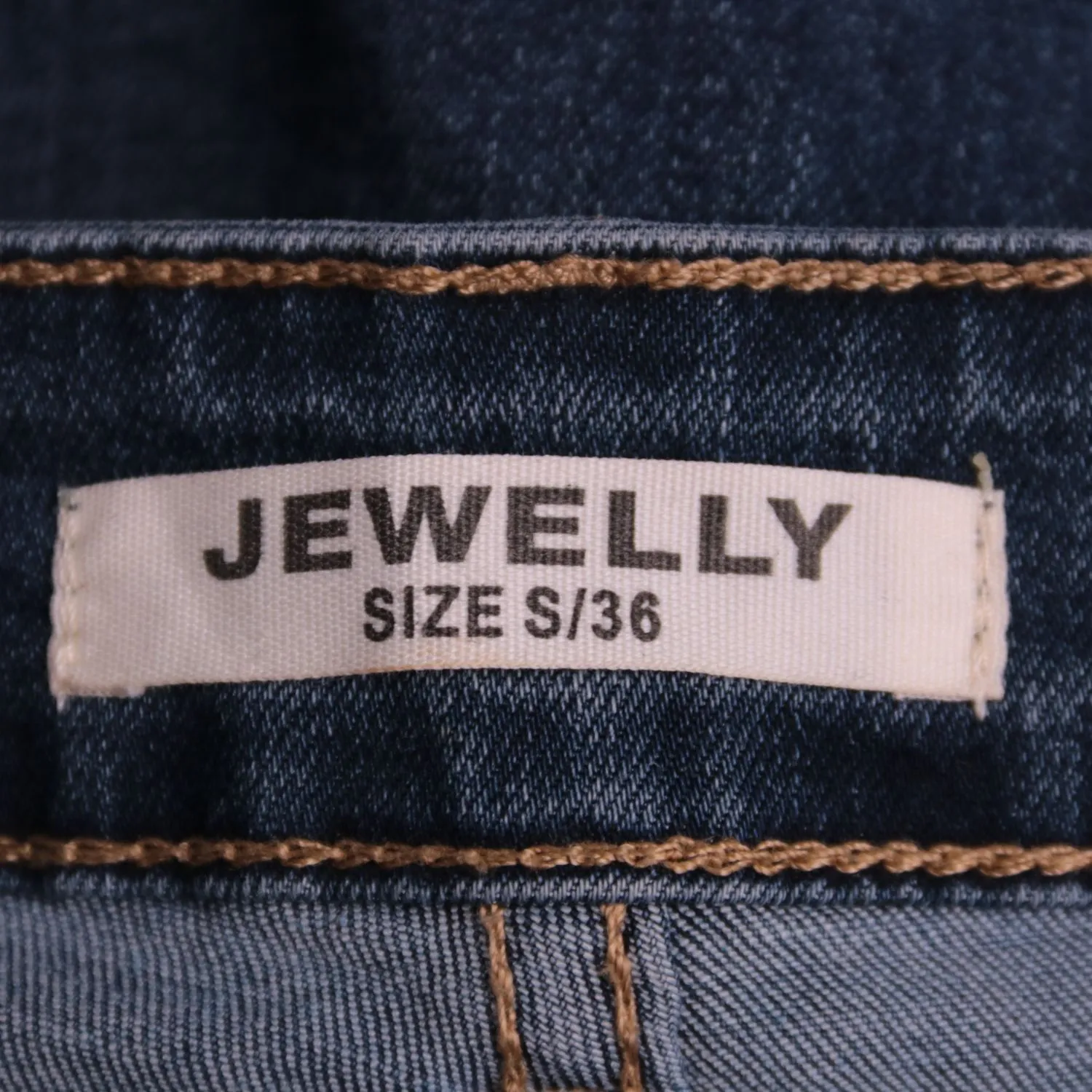Женские узкие джинсы JEWELLY из синего денима, размер 42 (S)