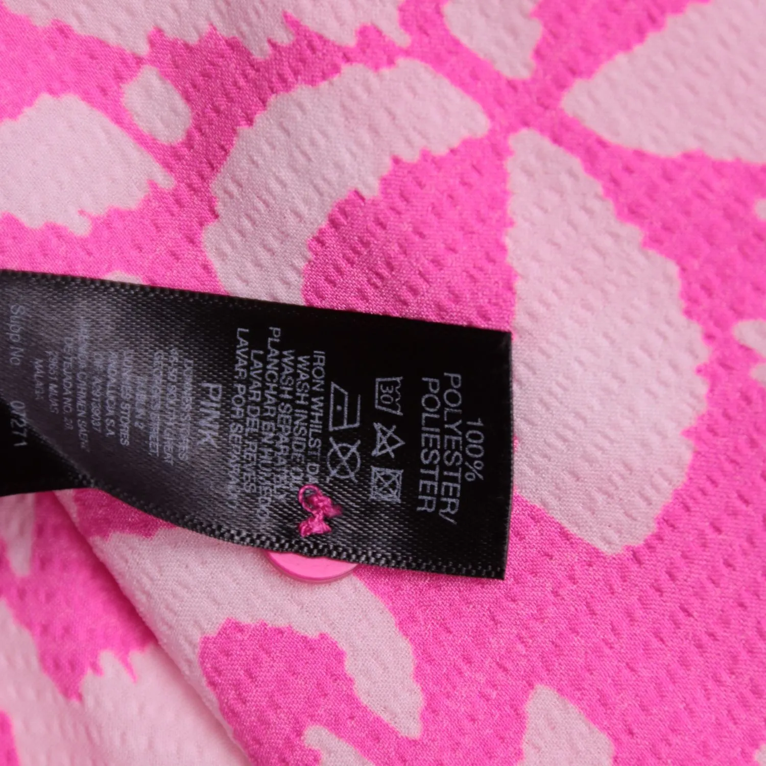 Розовое платье Dunnes Stores с поясом, размер 40 (XS)