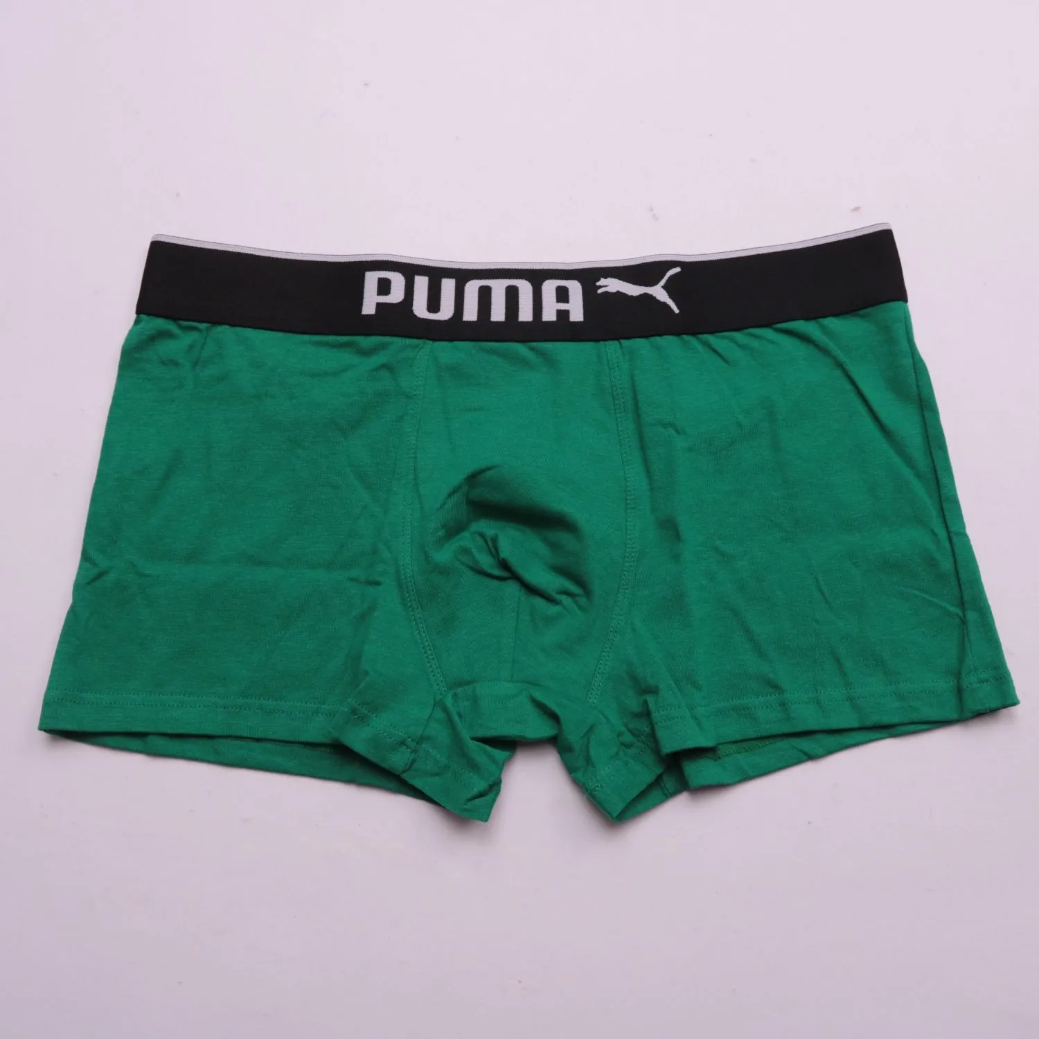 Зелёные трусы-боксеры PUMA с эластичным поясом, размер 54 (XL)