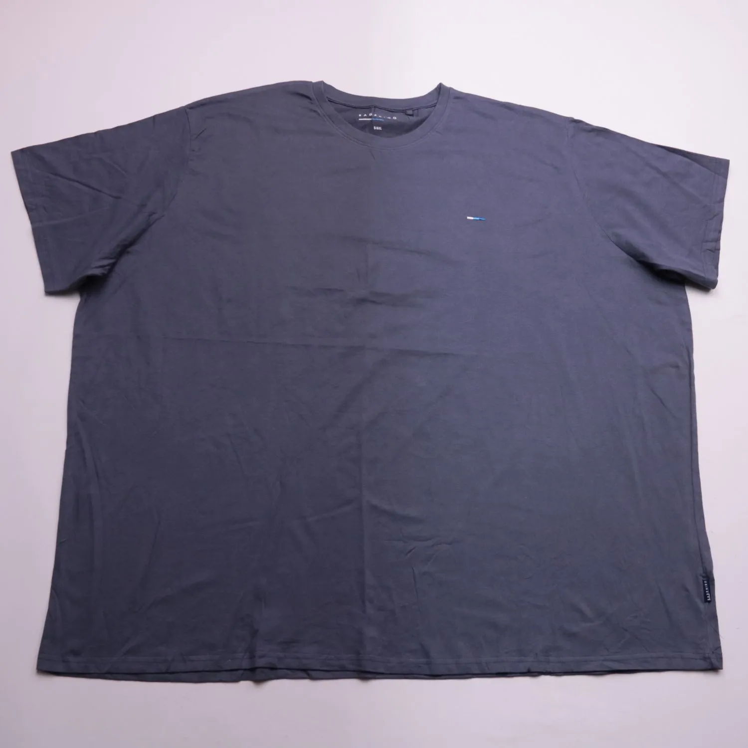 Тёмно-синяя футболка BadRhino свободного кроя, размер 66 (6XL)