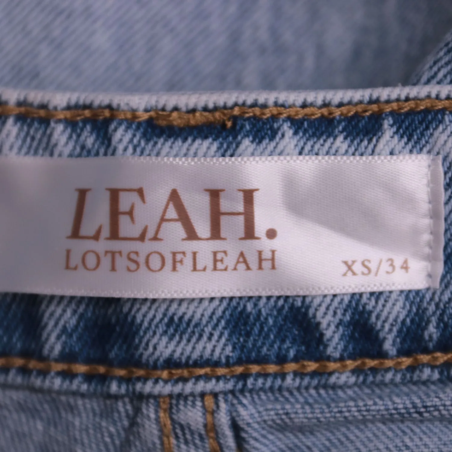 Голубые широкие джинсы LEAH. из денима, размер 40 (XS)