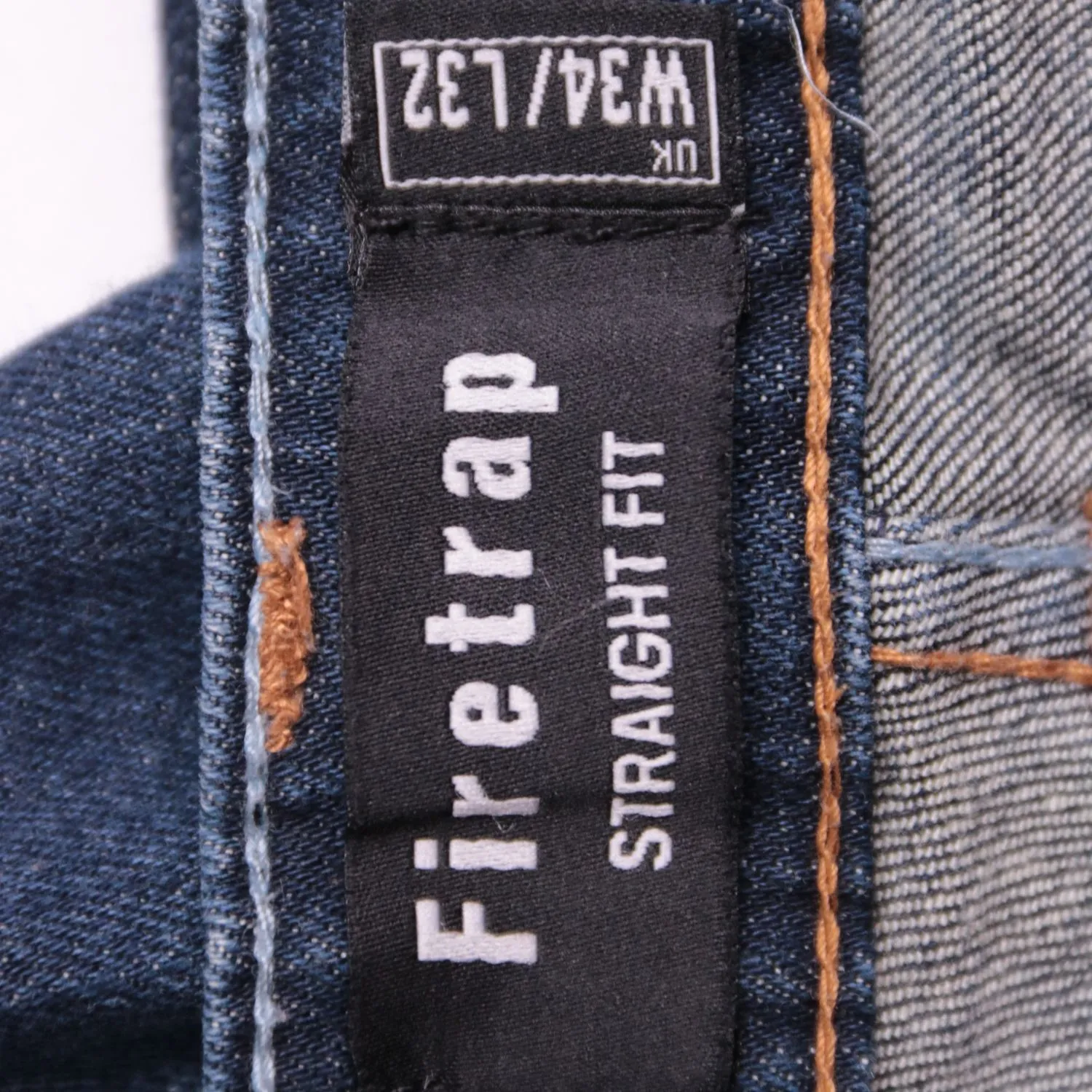Тёмно-синие джинсы Firetrap прямого кроя, размер 44 (XS/S)