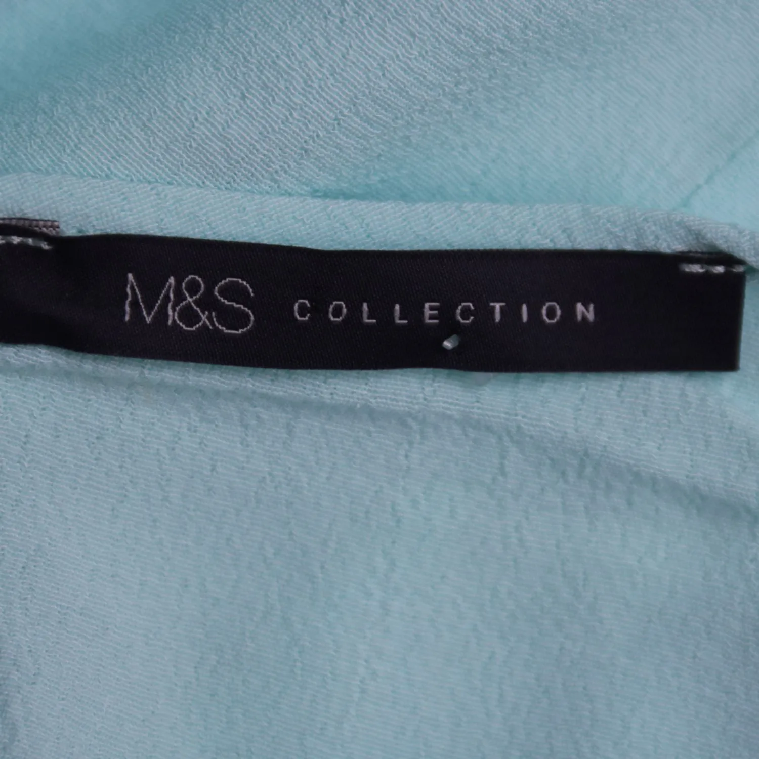 Голубая блузка M&S Collection с открытыми плечами, размер 50 (L/XL)