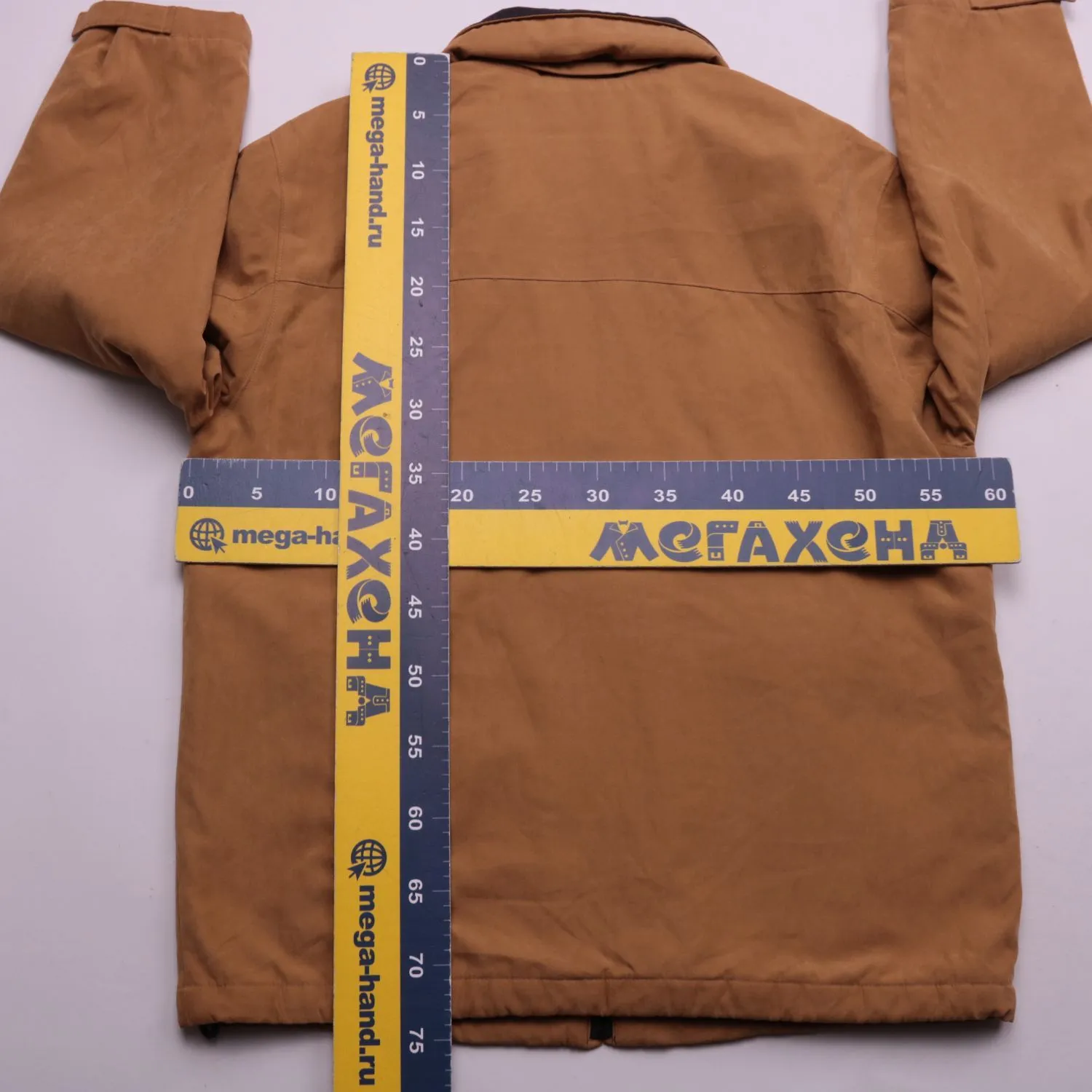 Коричневая куртка Frank Eden с высоким воротником, размер 54 (XL)