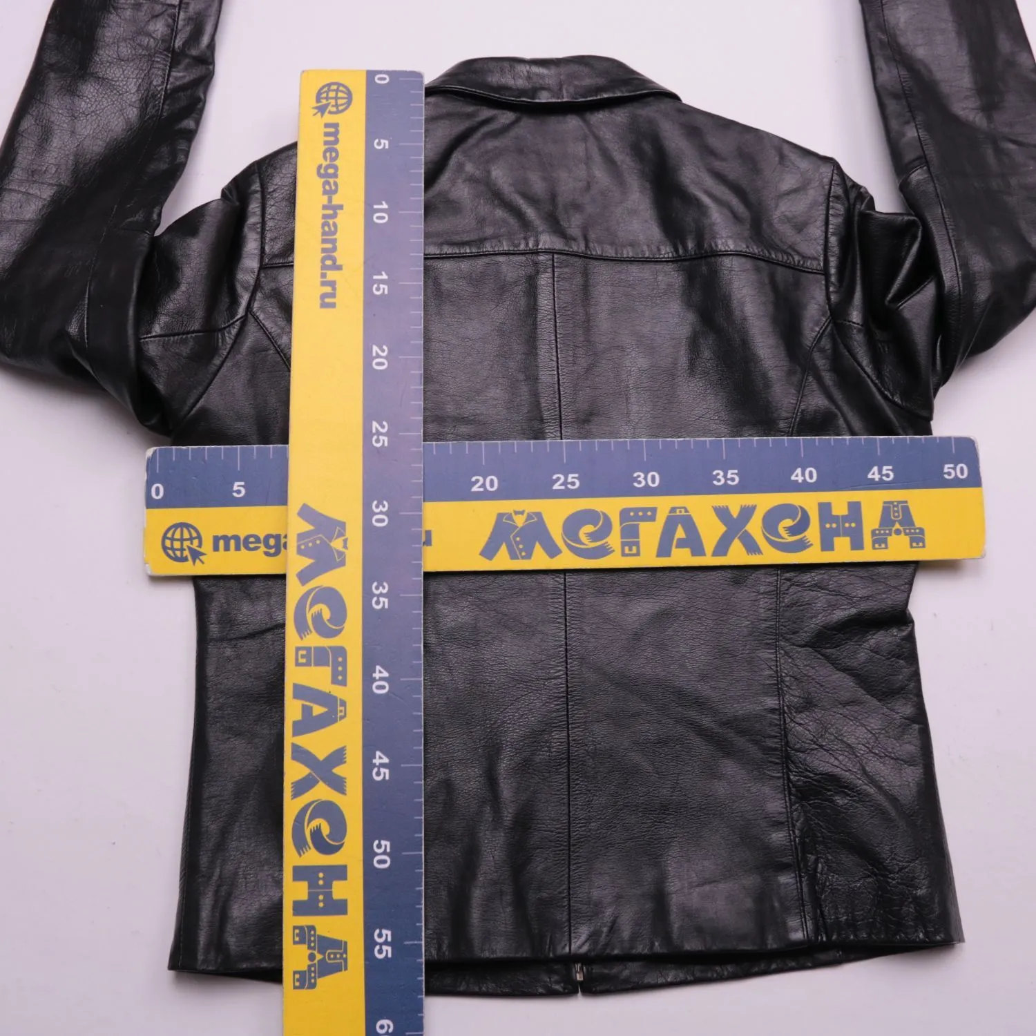 Чёрная кожаная куртка WE на молнии, размер 40 (XS)