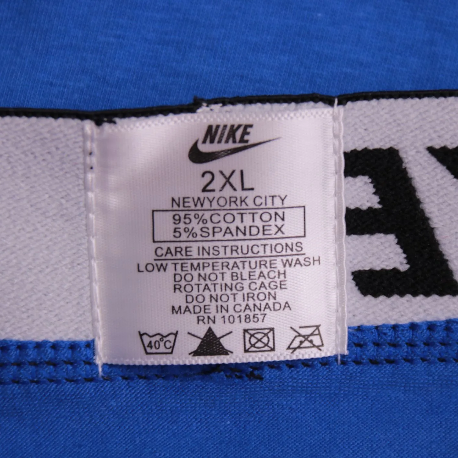 Синие трусы-боксеры Nike с широким поясом, размер 56 (XXL)