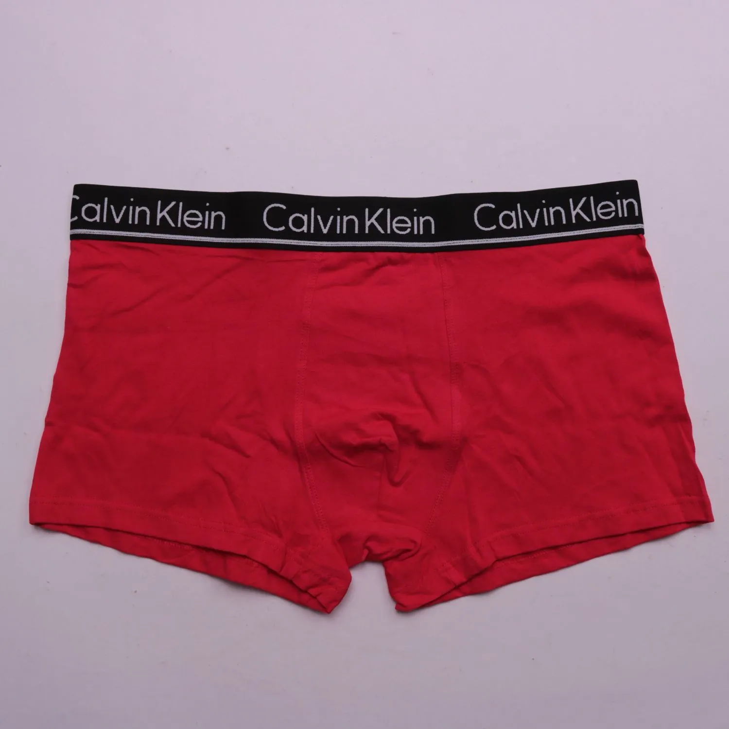 Красные трусы-боксеры Calvin Klein с эластичным поясом, размер 60 (3XL)